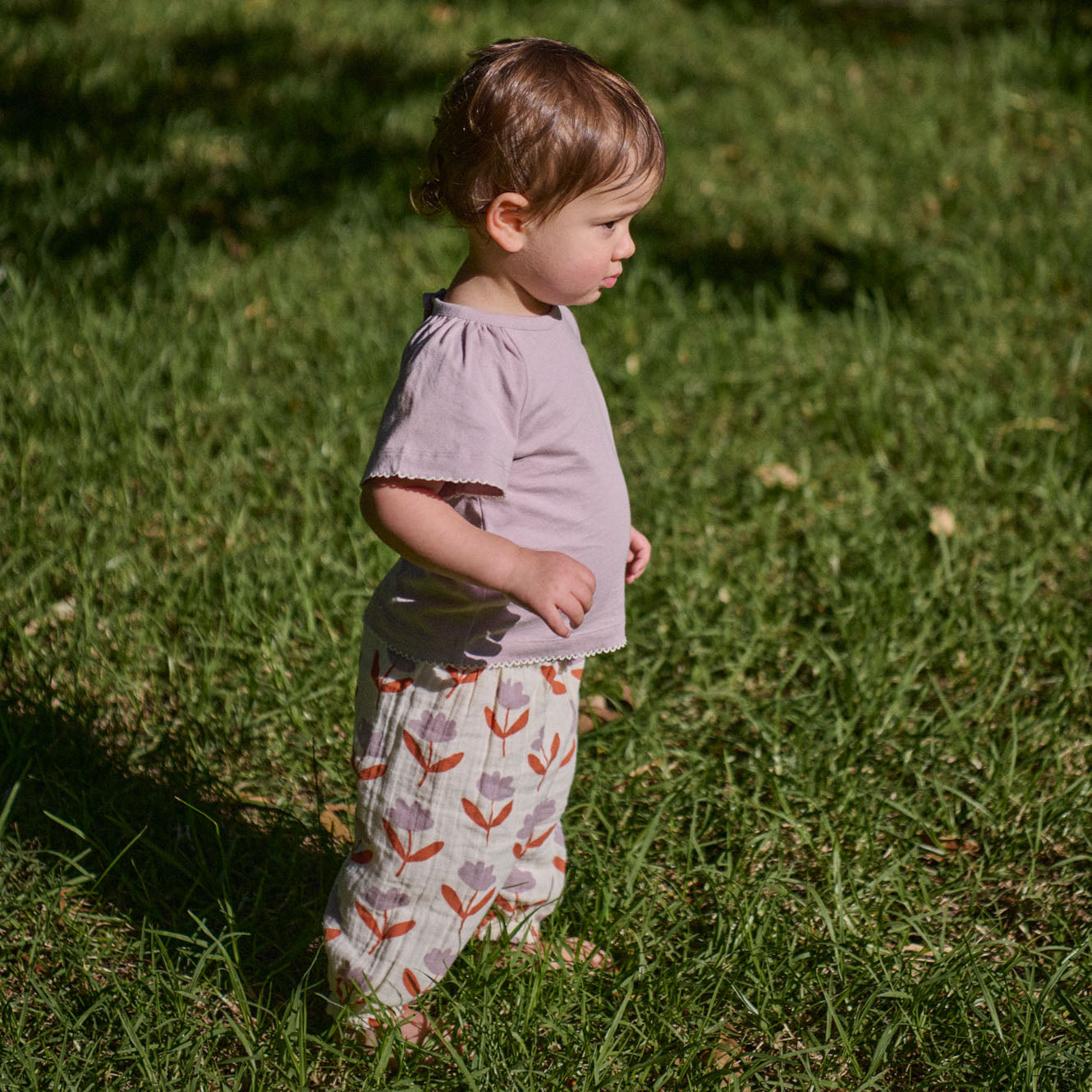 Nature Baby Daphne Pants Musin- Fleurette Print