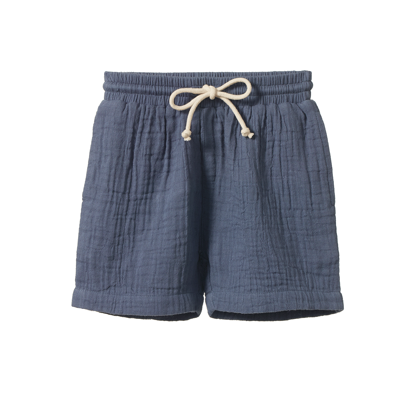 Nature Baby James Short Muslin- Vintage Indigo