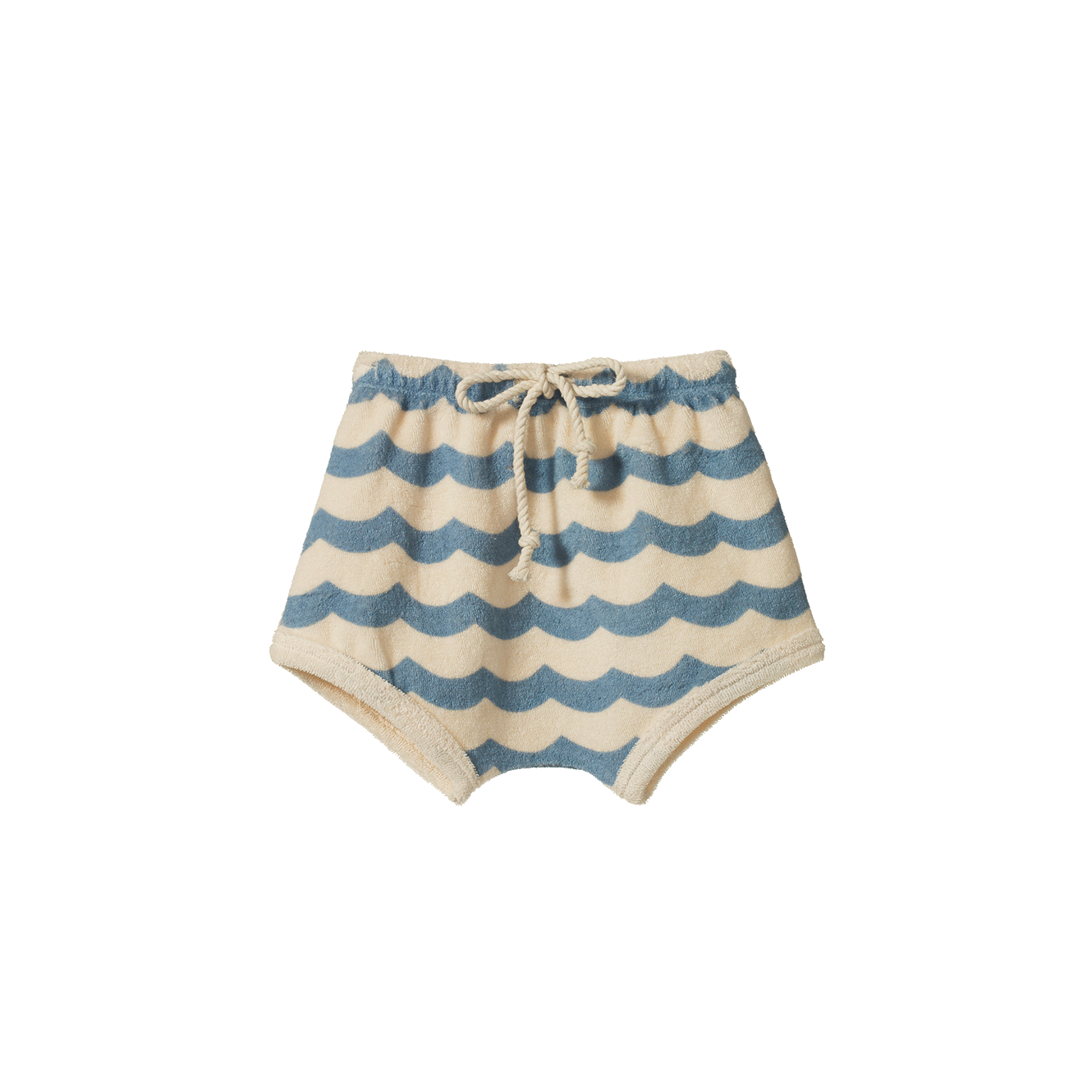 Nature Baby Terry Short- Waves Print
