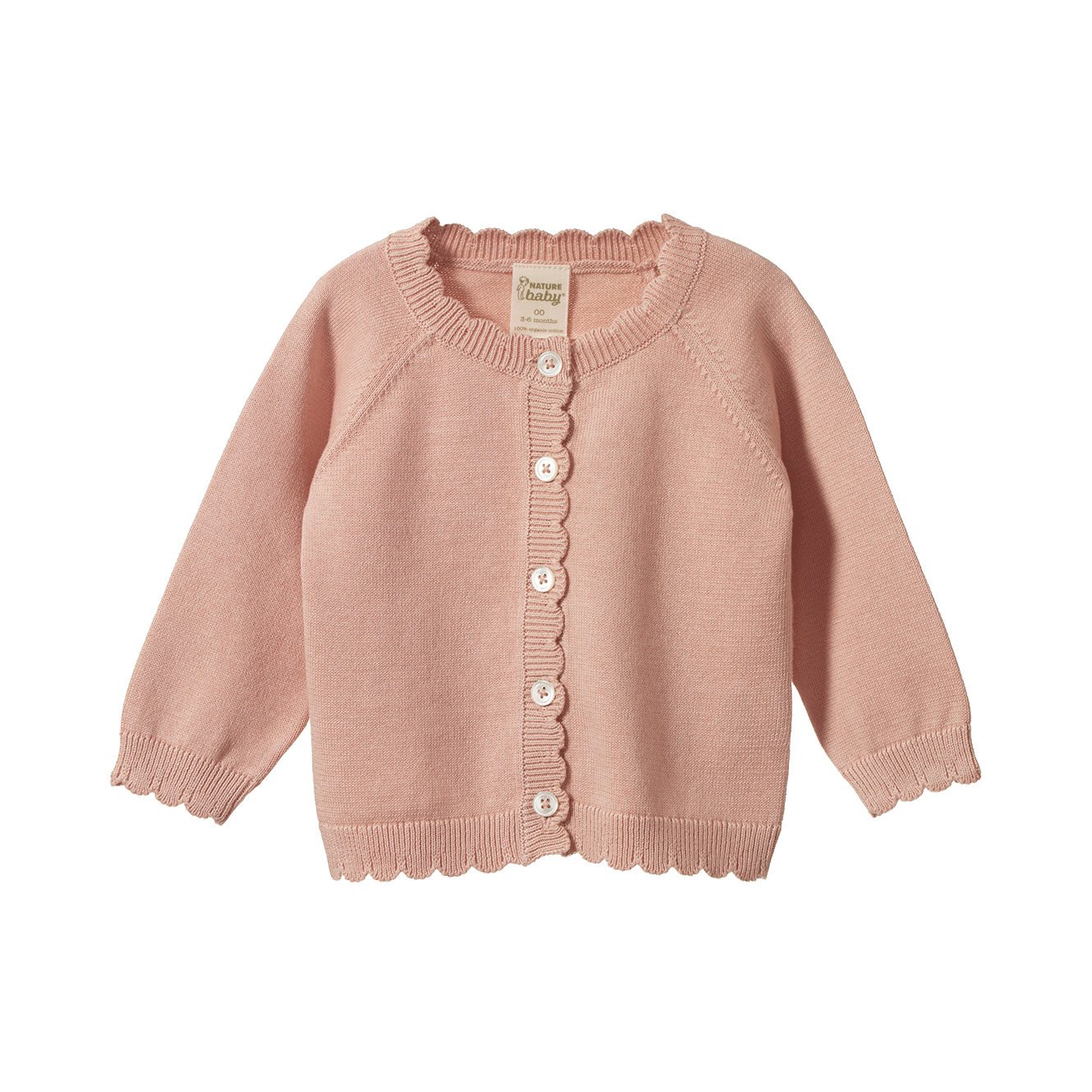 Nature Baby Liliette Cardigan- Rose Dust