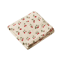 Nature Baby  Strawberry Blush Print Muslin Wrap