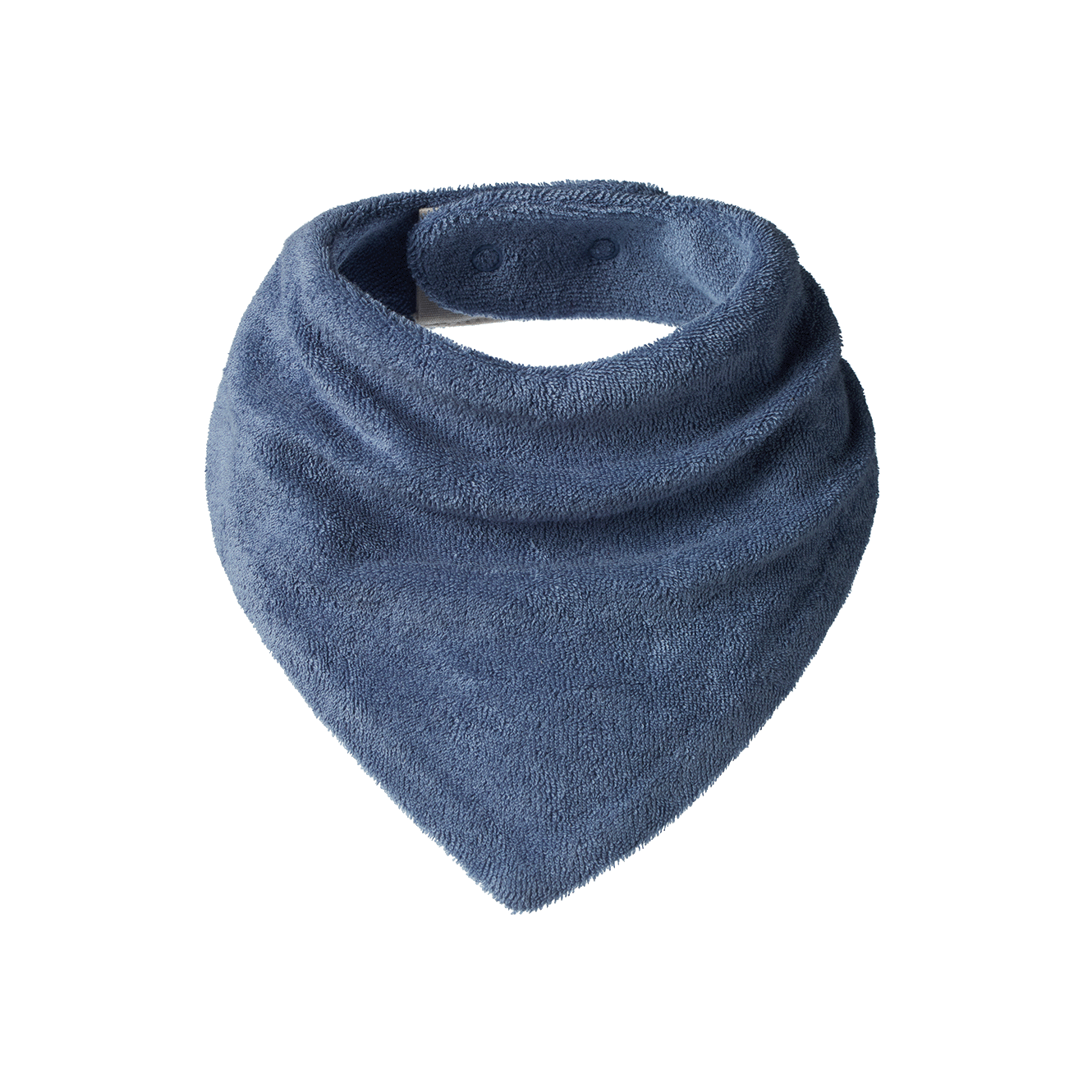Nature Baby Triangle Bib Terry- Dusky Blue