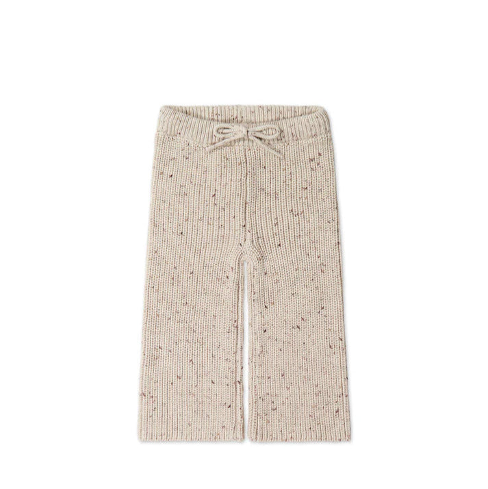 Jamie Kay OG Morgan Knit Pant - Oatmeal Balm Wolf Fleck