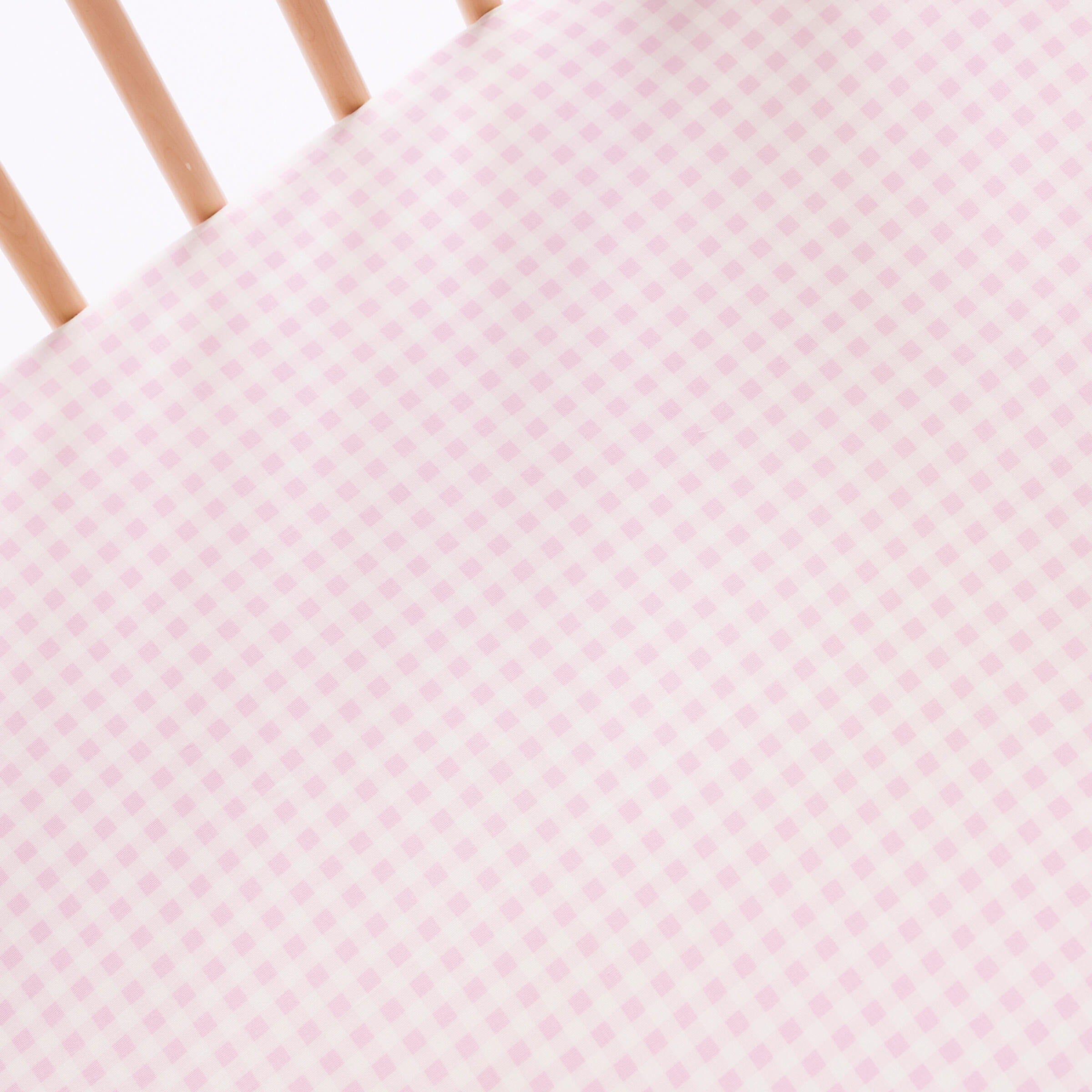 Kynd Baby Fitted Cot Sheet - Orchid Gingham