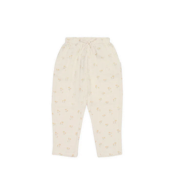 Jamie Kay Organic Cotton Muslin Cordelia Pant - Pauline Chamomile