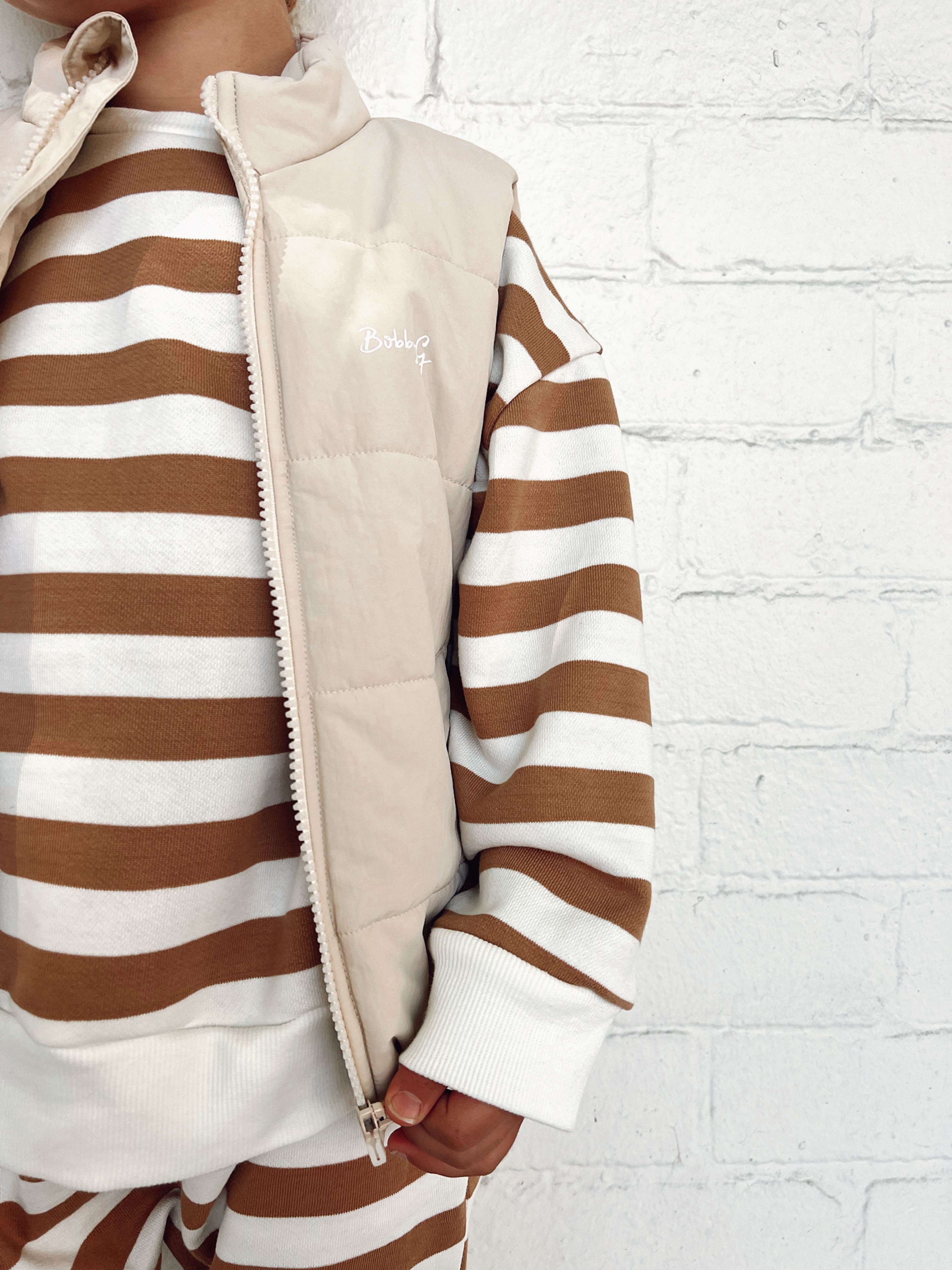 Bobby G Camden Pullover - Biscoff Stripe