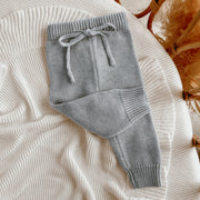 Blossom & Pear Mini Knit Pants - Powder Blue
