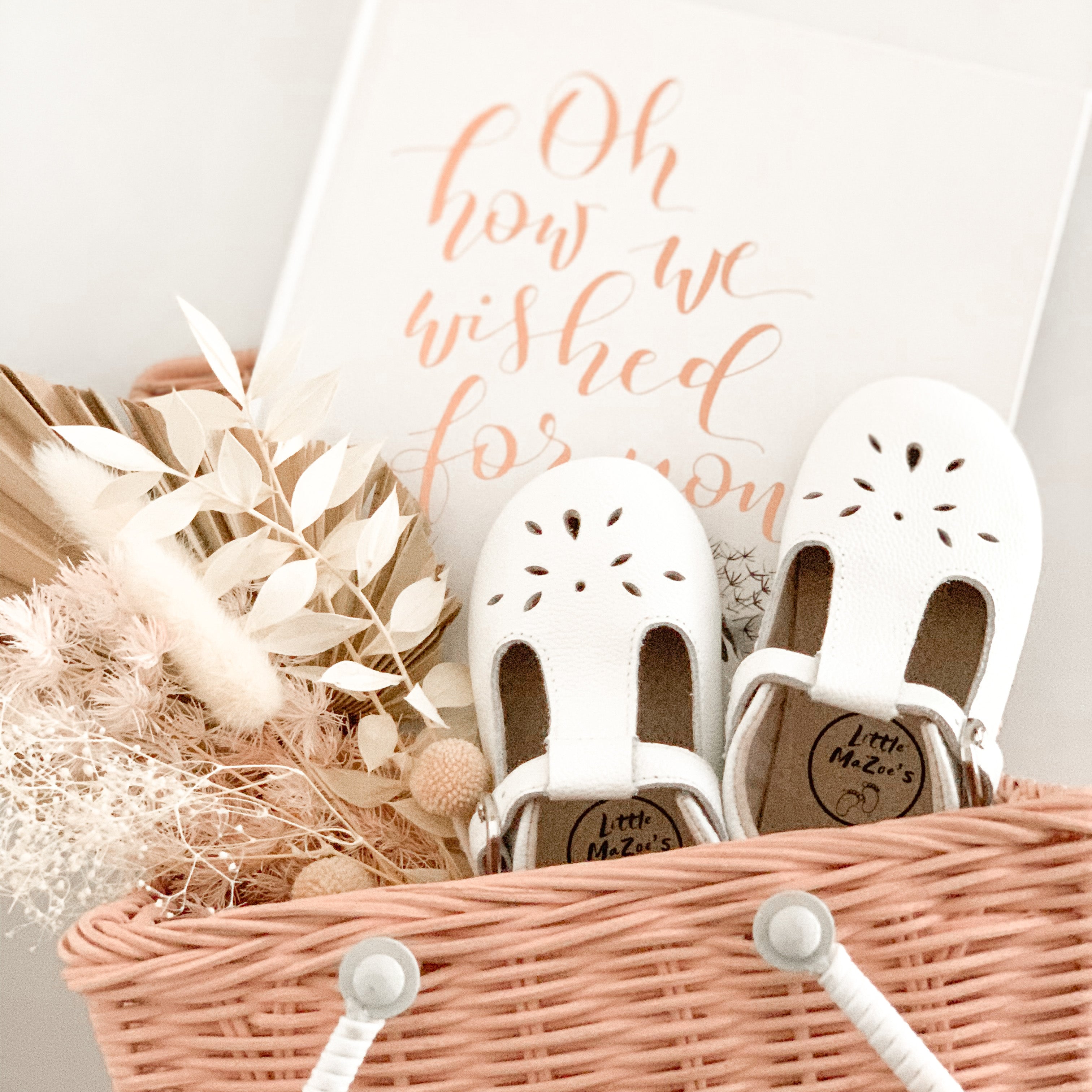 Little MaZoes Tbars - White