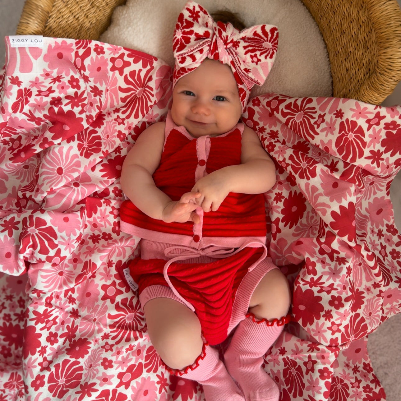 Ziggy Lou Swaddle - Rosa