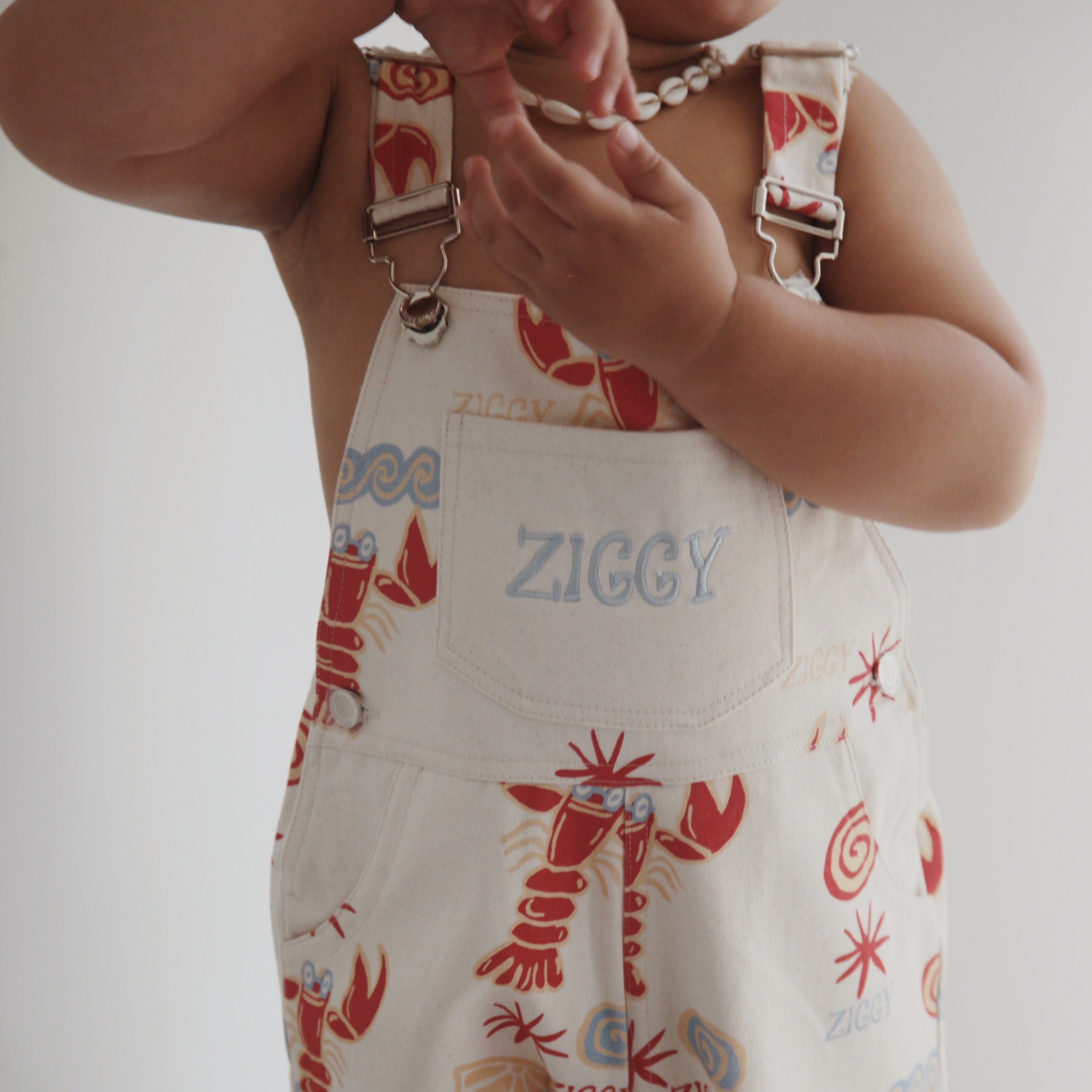 Ziggy Lou Short Overalls - Costa