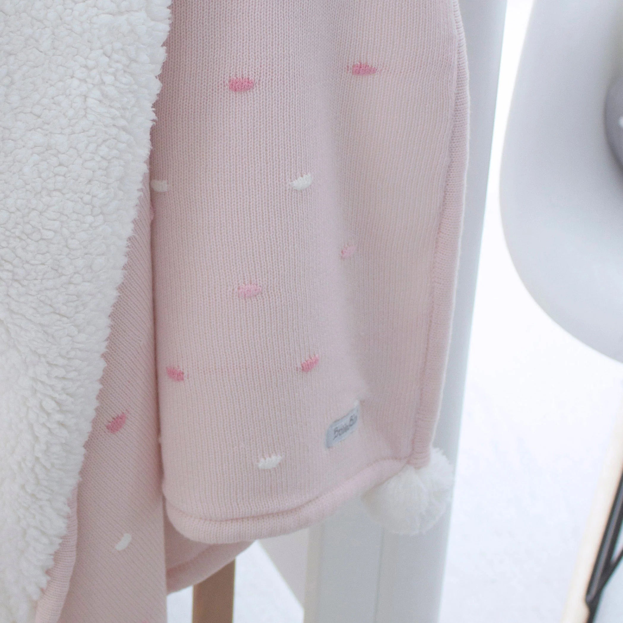 Bubba Blue Confetti Cot Knit Blanket - Pink