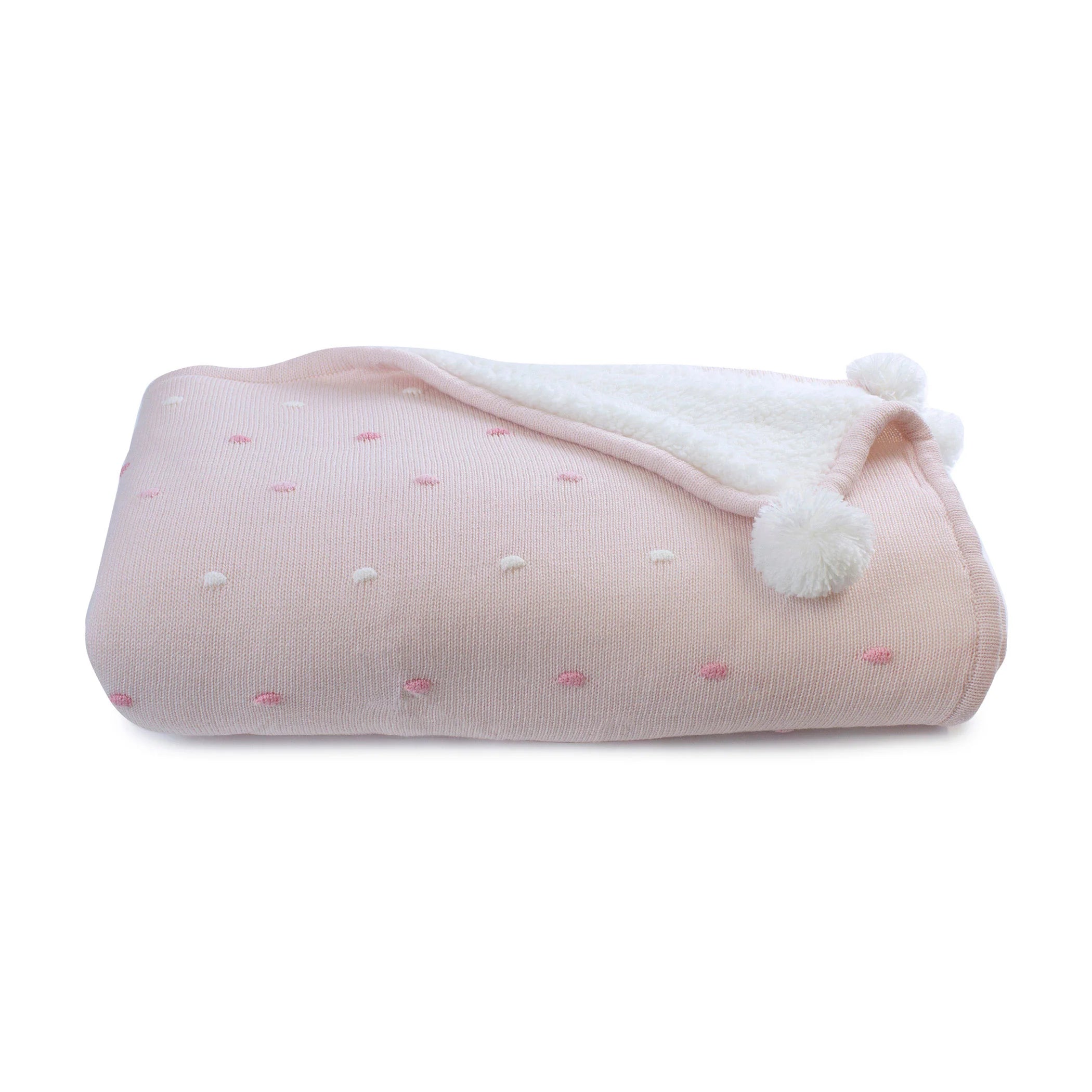 Bubba Blue Confetti Cot Knit Blanket - Pink
