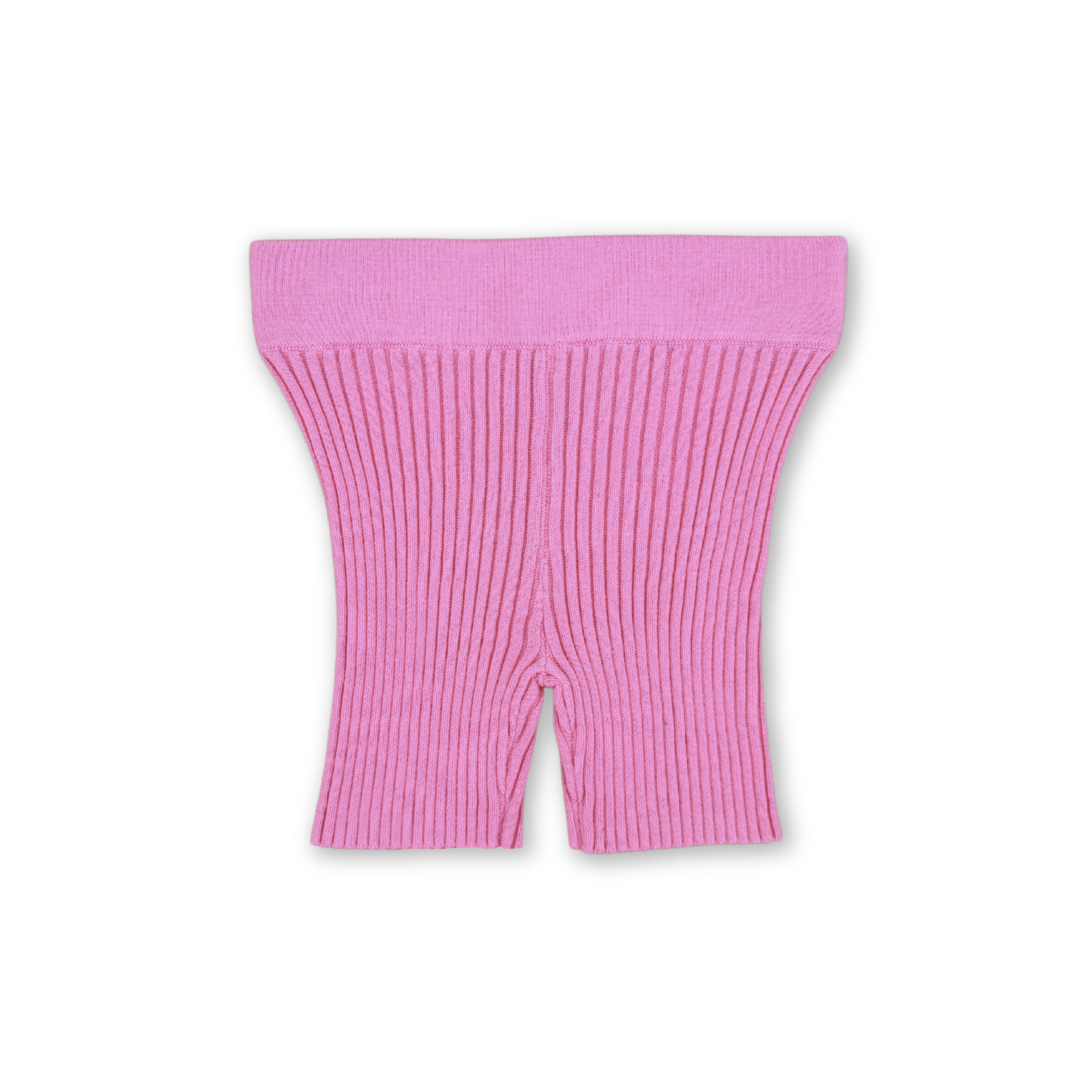 Grown Organic Ribbed Essential Bike Shorts - Floss