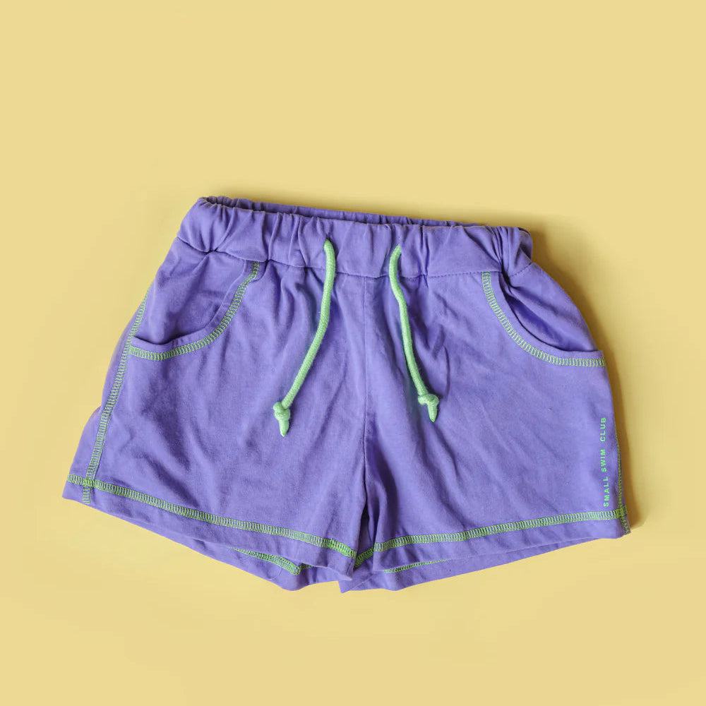 Small Swim Club Lounge Short Purple