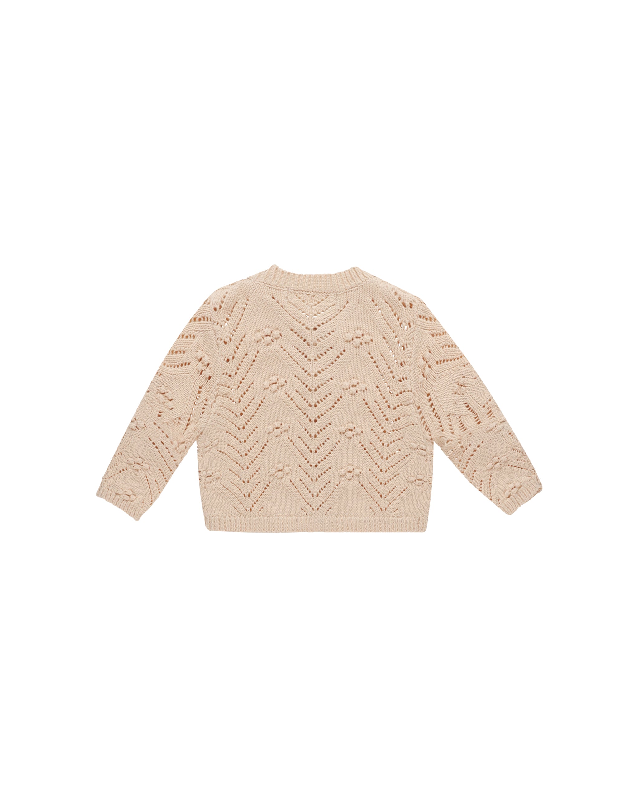 Quincy Mae Knit Cardigan -Shell