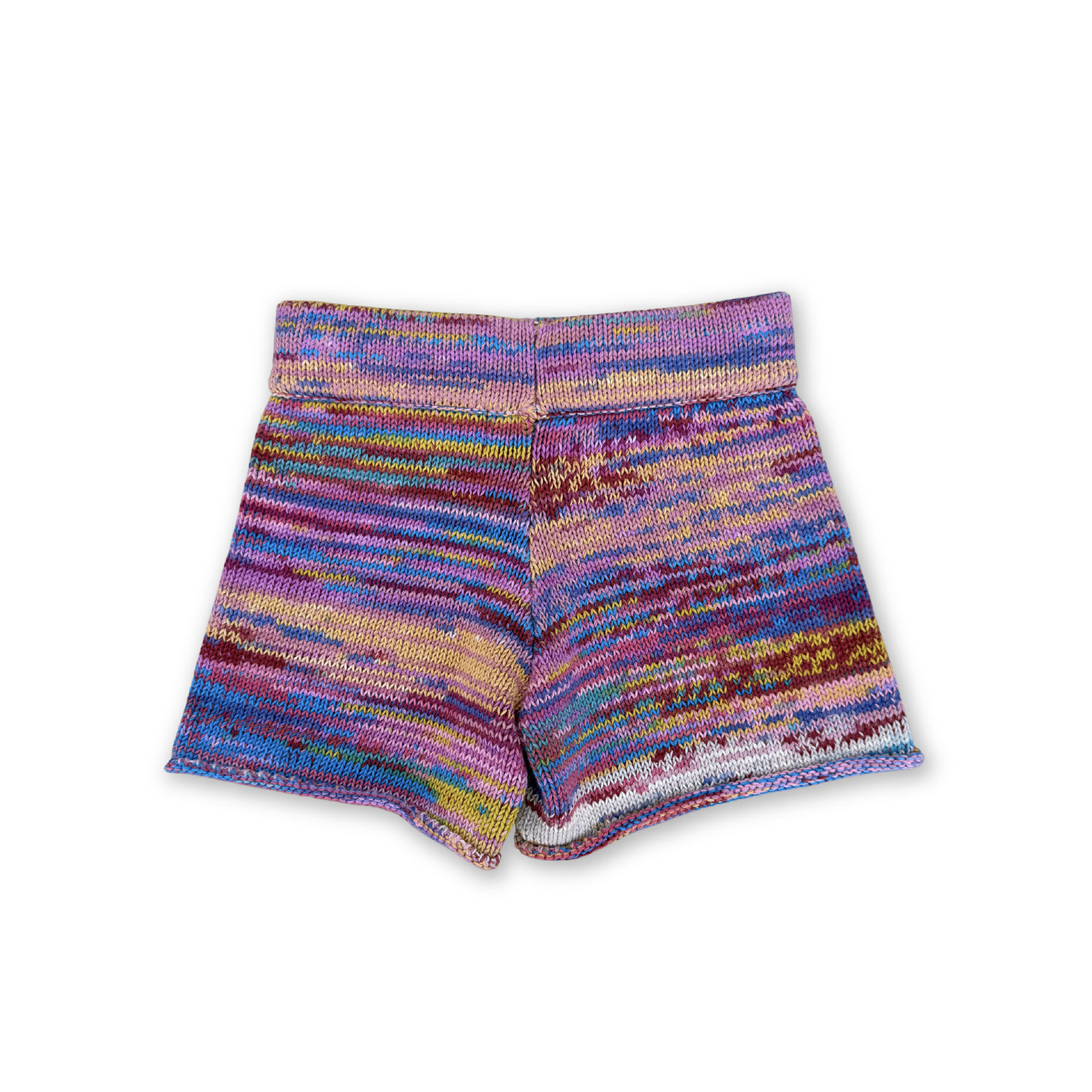 Grown Knitted Shorts - Rainbow