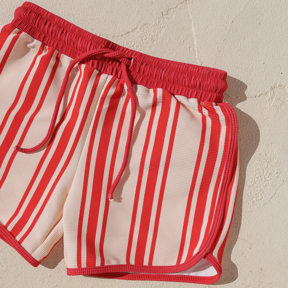 Small Swim Club Stripe Swim Short
