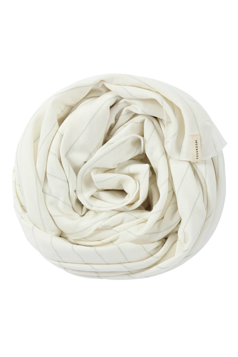 Susukoshi Swaddle Blanket - White Sky