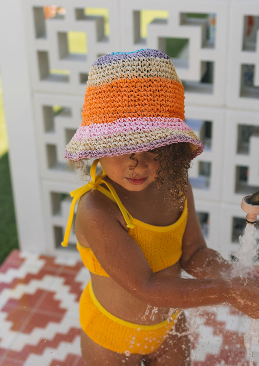 Acorn Kids Astrid Crochet Straw Hat