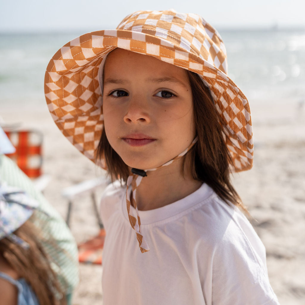 Acorn Kids Checkmate Wide Brim Bucket Hat