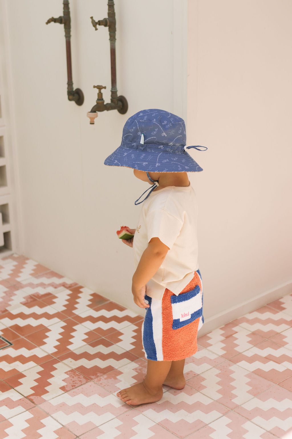 Acorn Kids Gone Fishing Wide Brim Bucket
