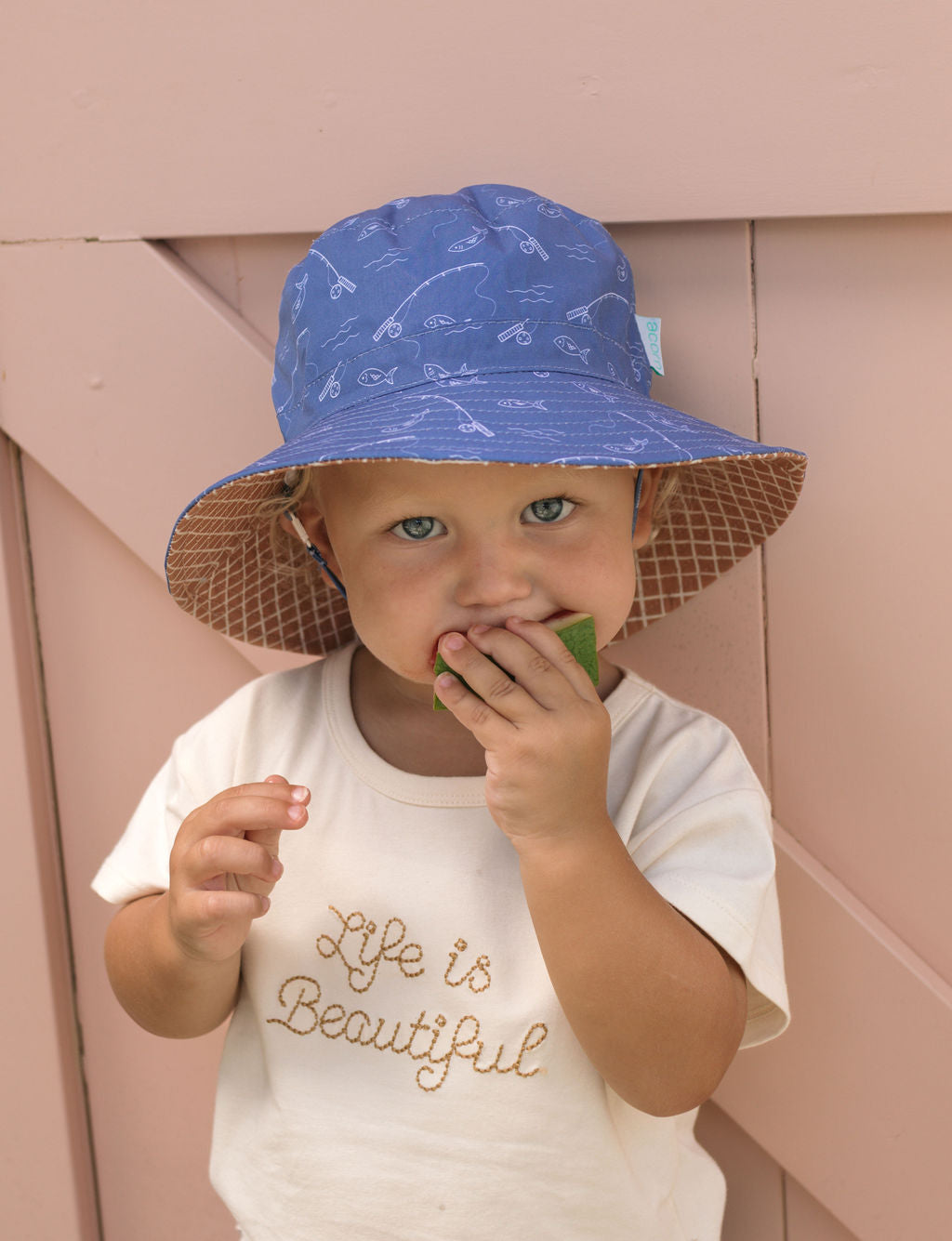 Acorn Kids Gone Fishing Wide Brim Bucket