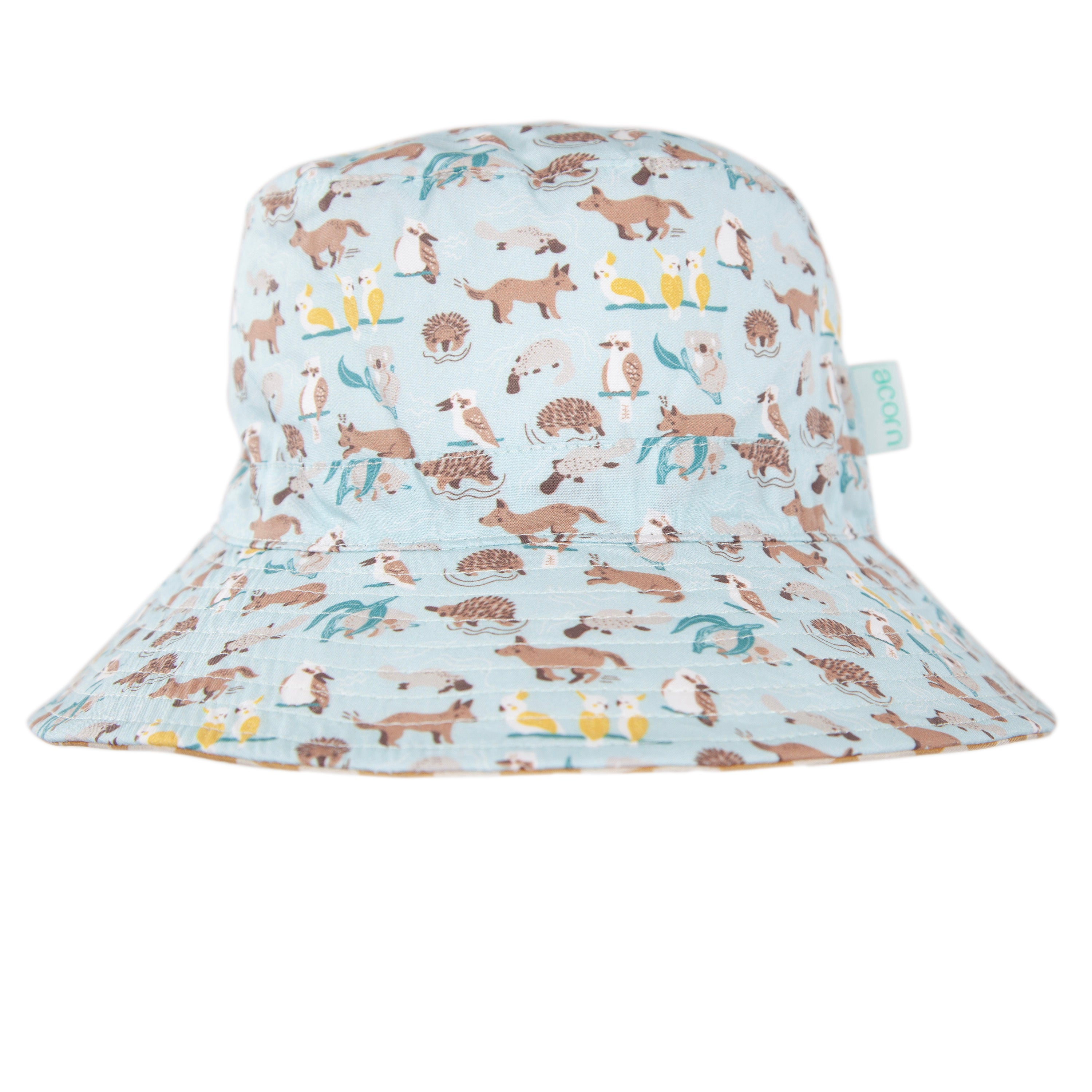 Acorn Kids Aussie Bush Friends Wide Brim Infant Hat