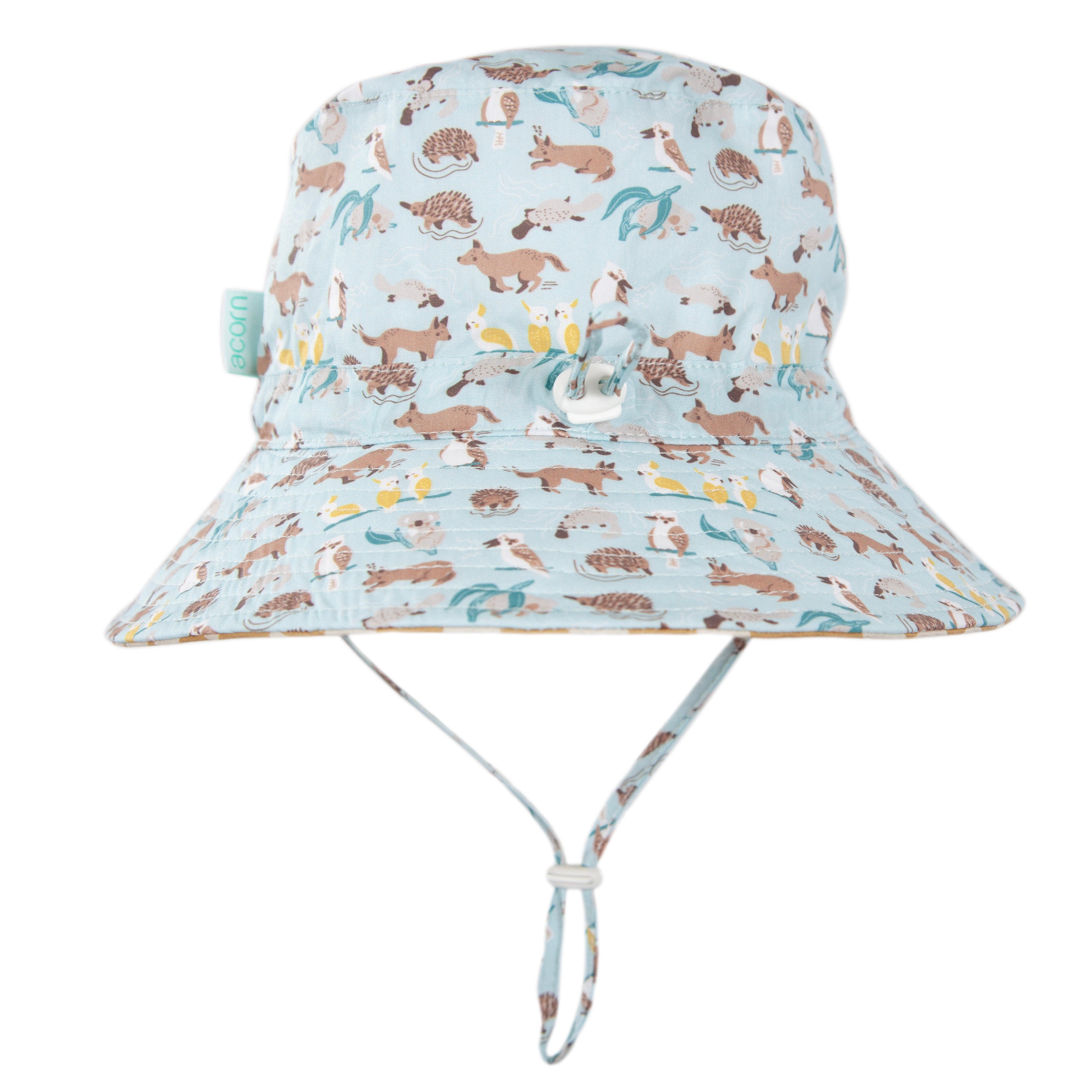 Acorn Kids Aussie Bush Friends Wide Brim Infant Hat