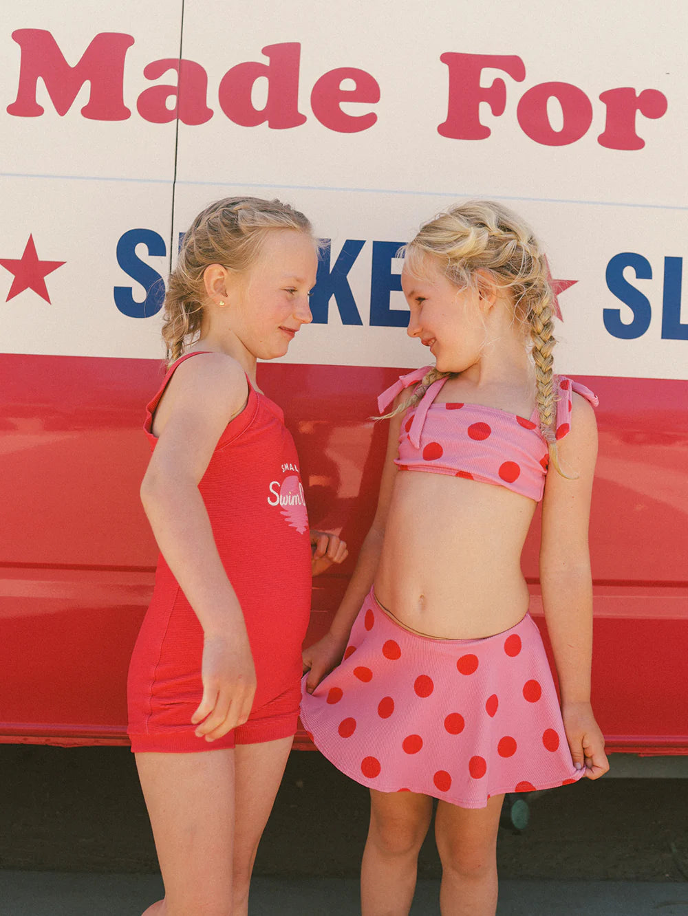 Small Swim Club Pink Polka Bikini Set