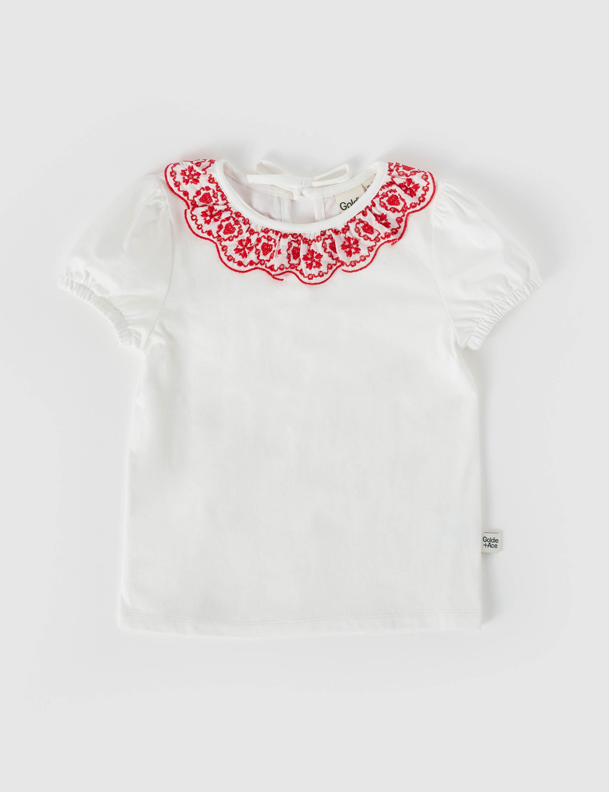 Goldie + Ace Greta Embroidered Collar Top