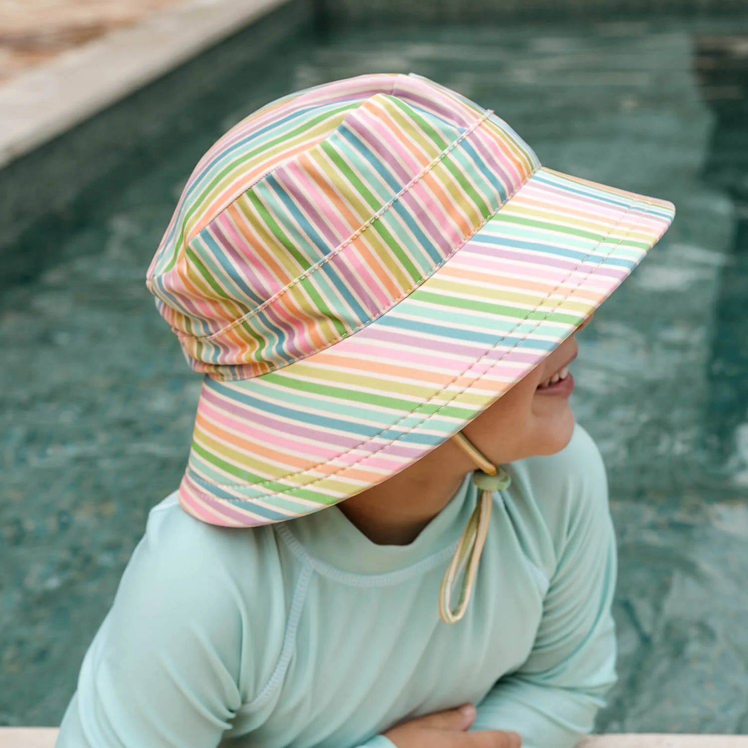 Bedhead Kids Classic Swim Bucket Hat - Rainbow