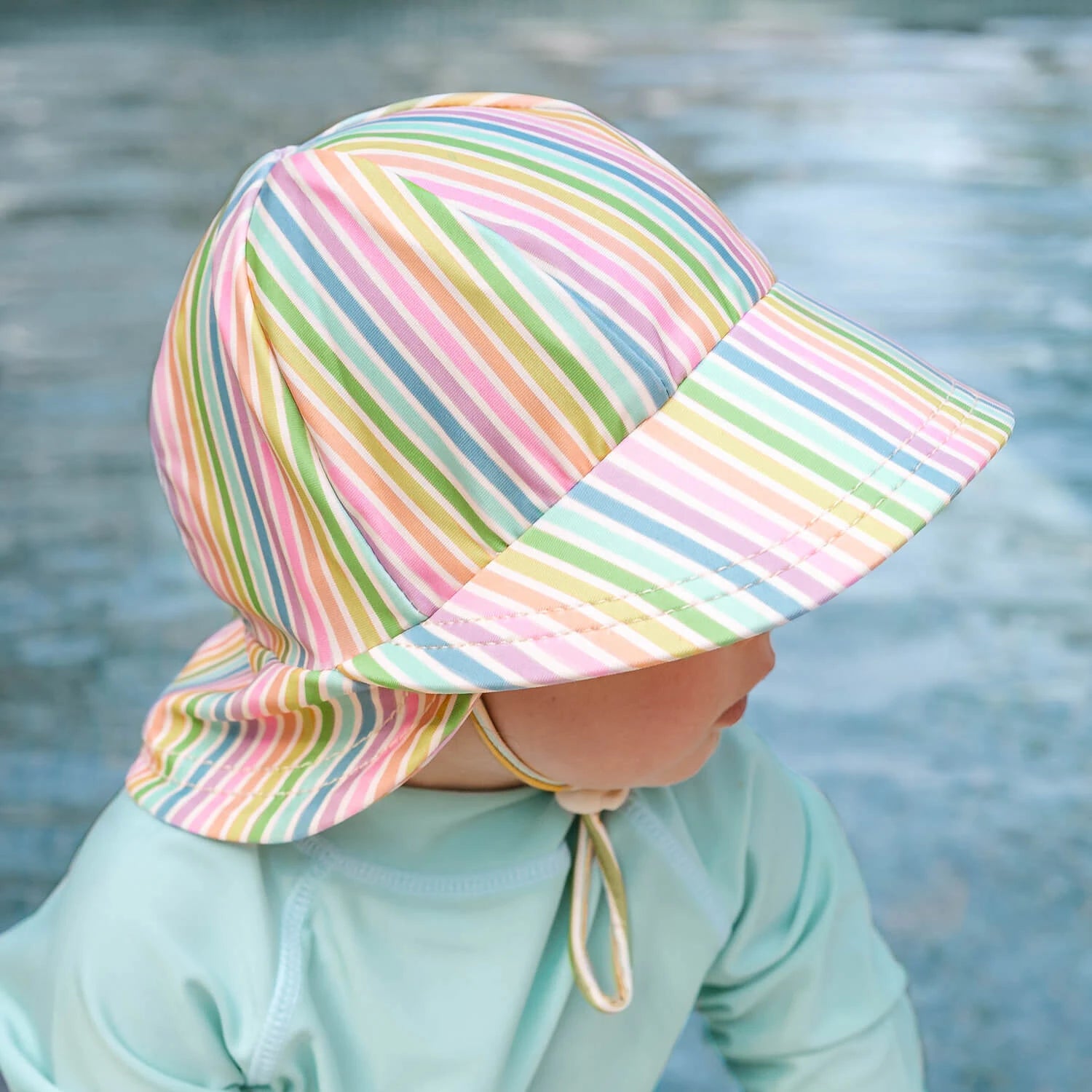 Bedhead Kids Swim Legionnaire Hat - Rainbow