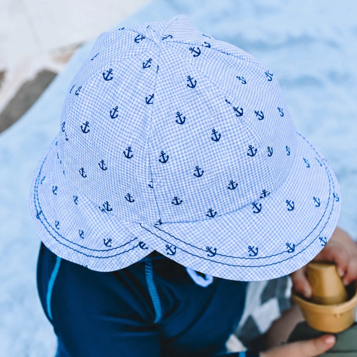 Bedhead Swim Legionnaire Flap Beach Hat - Anchor