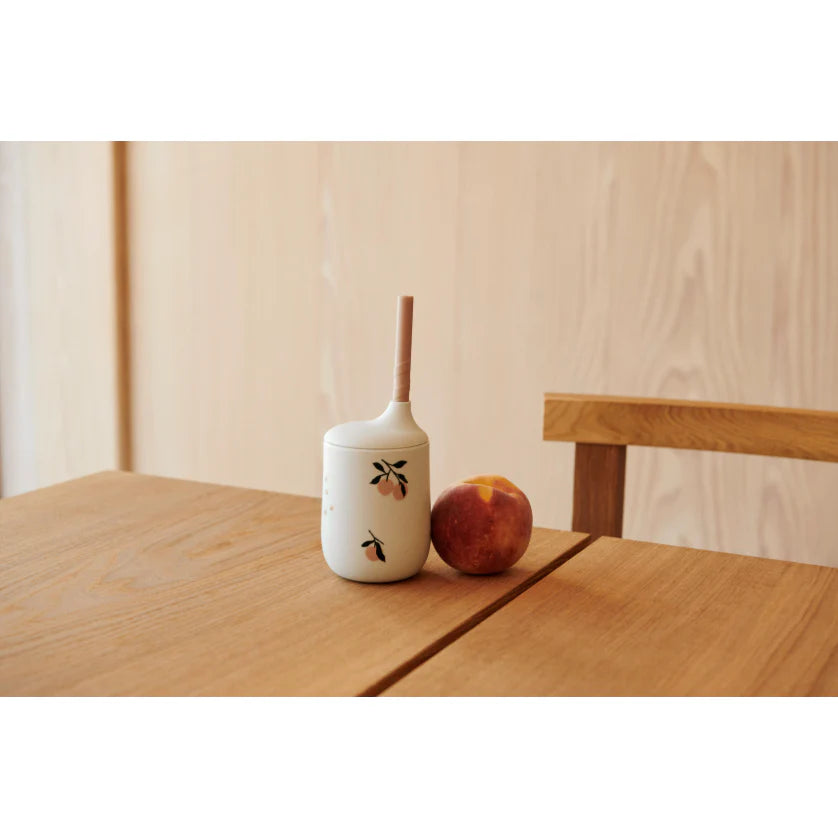 Liewood Ellis Printed sippy cup 230ml Peach / Sea Shell Mix