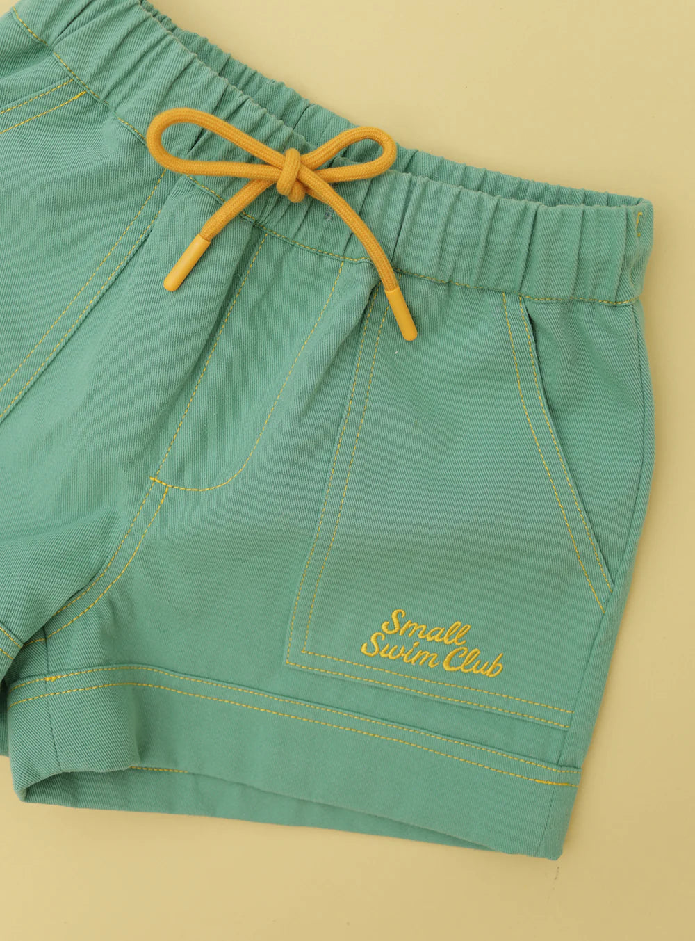 Small Swim Club Seafoam Twill Shorts