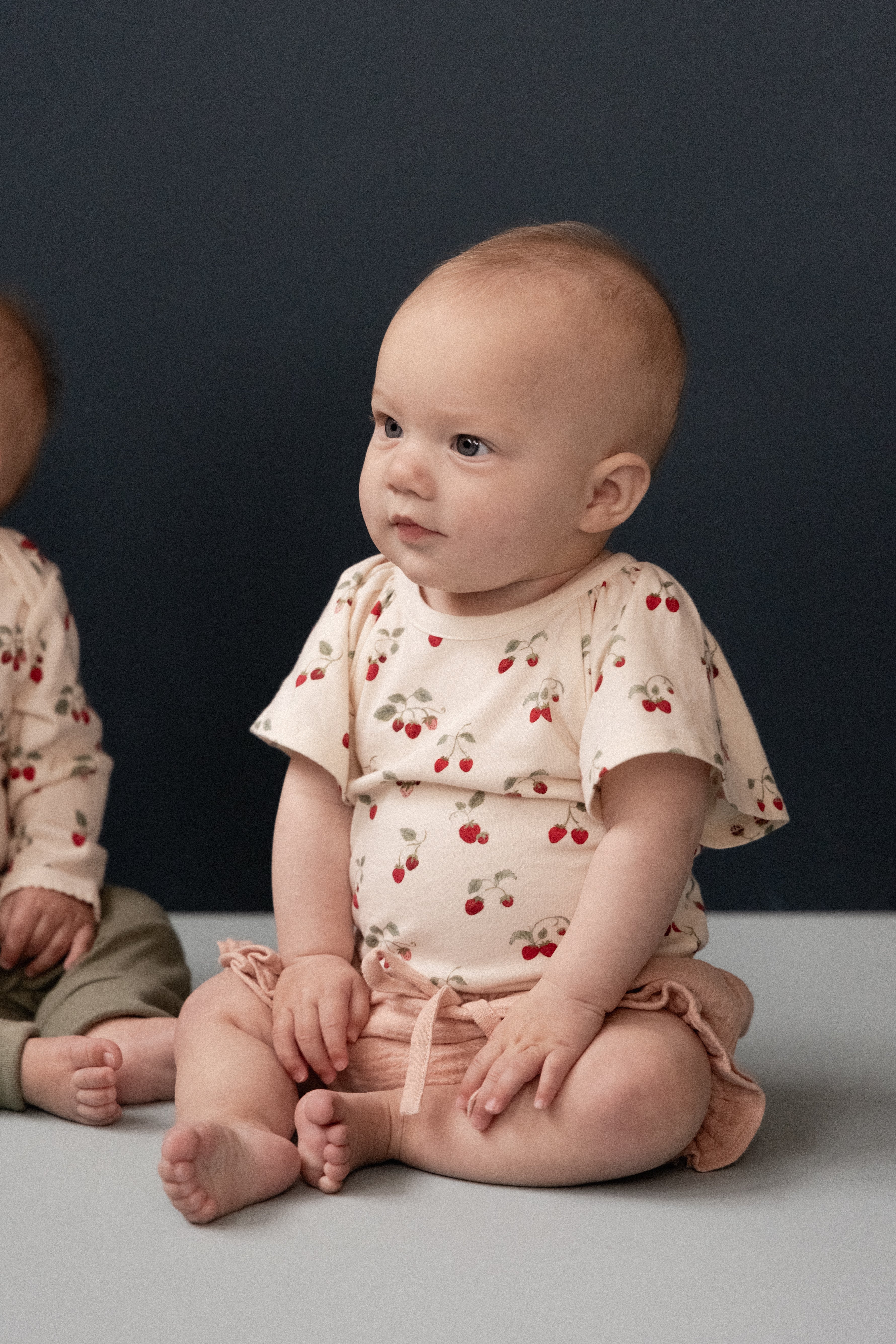 Nature Baby Strawberry Blush Print FAYE BODYSUIT