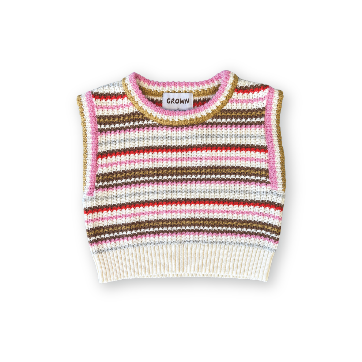 Grown Organic Sunshine Stripe Knit Top