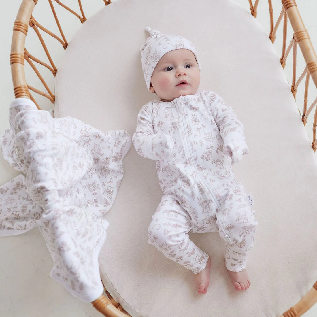 Aster & Oak Woodland Zip Romper
