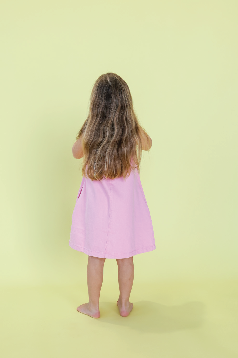 Grown Organic Shift Denim Dress - Candy