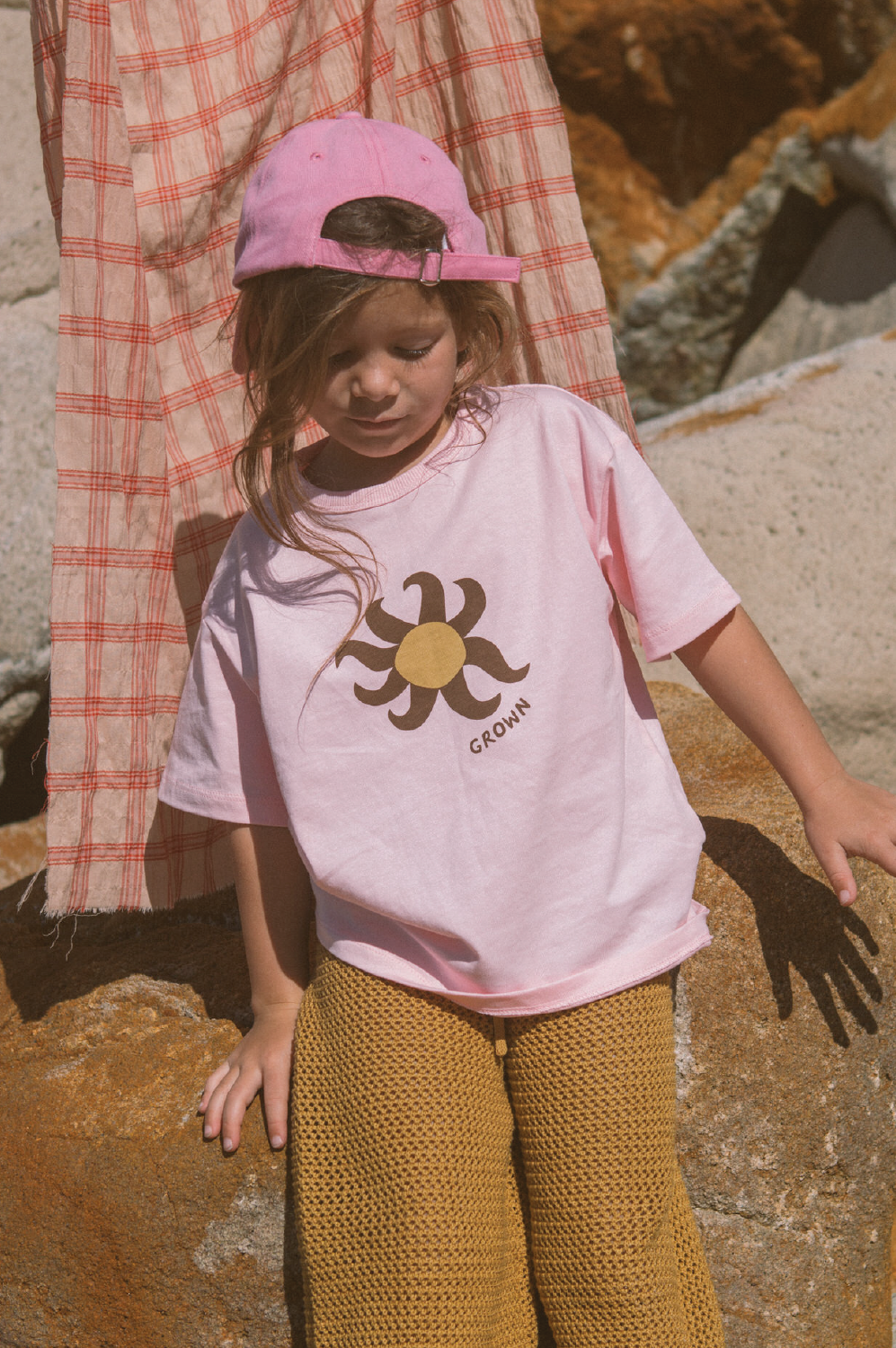 Grown Organic Sunny Tee - Pinky
