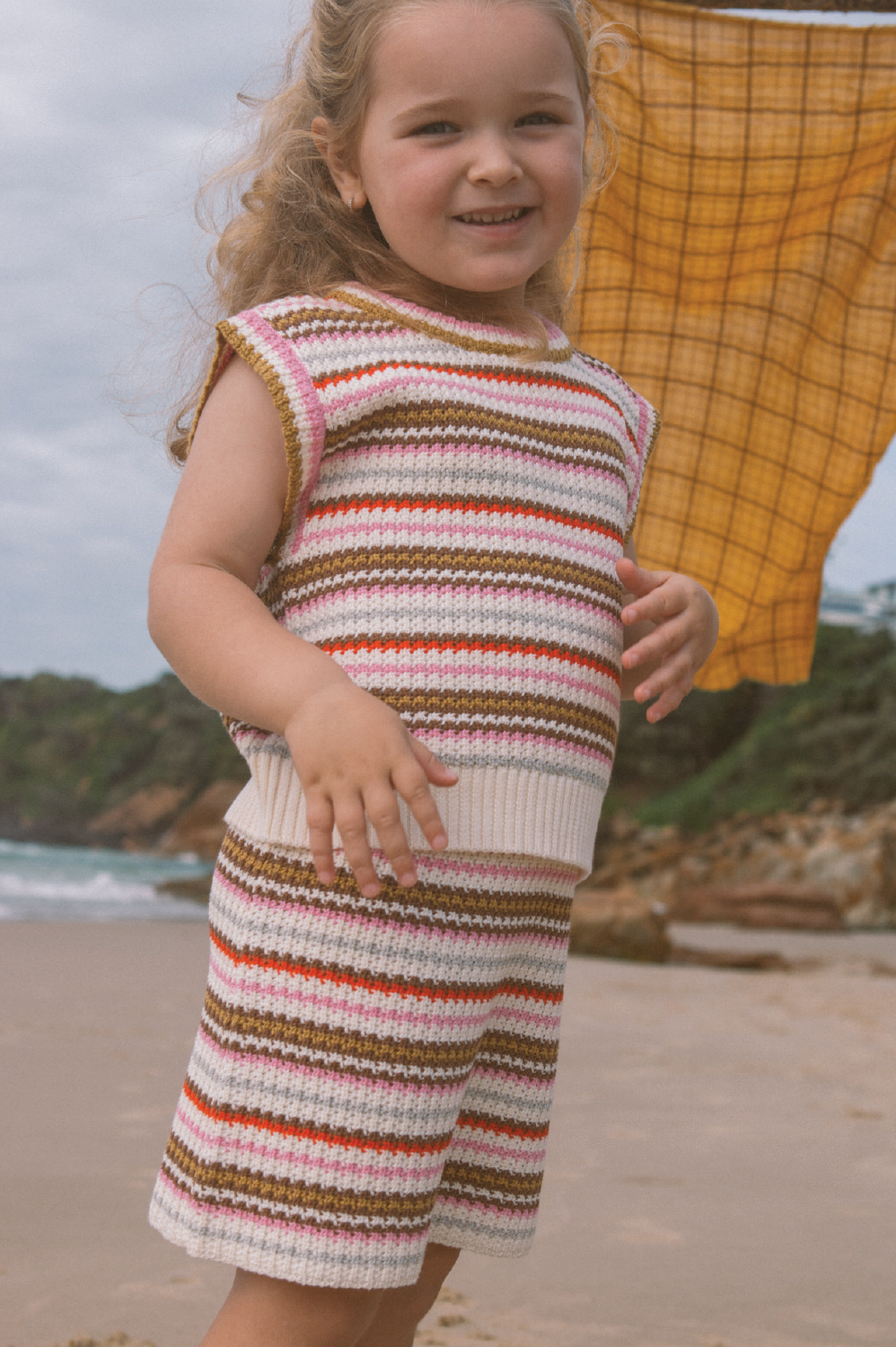 Grown Organic Sunshine Stripe Knit Top