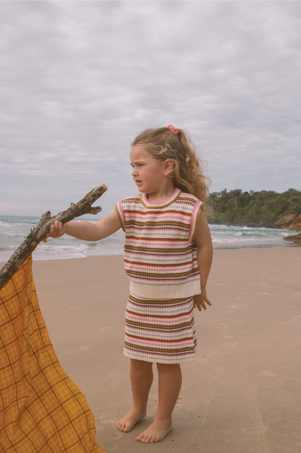 Grown Organic Sunshine Stripe Knit Top