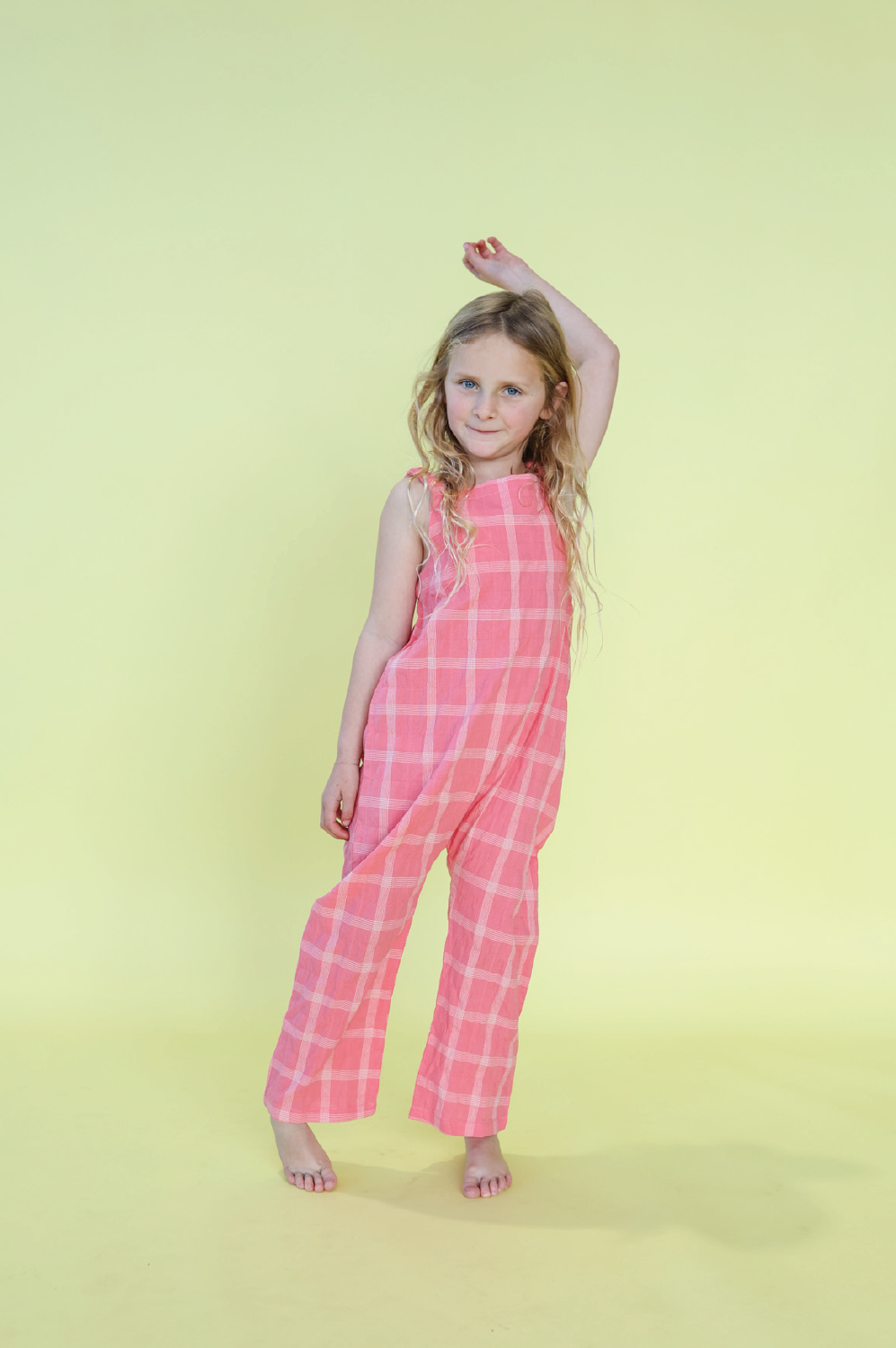 Grown Cotton Check Playsuit