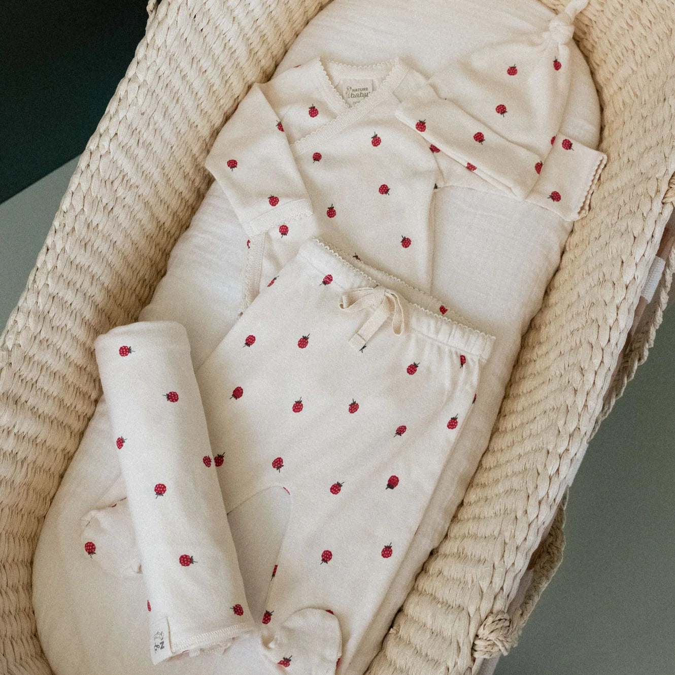 Nature Baby Welcome Home Bundle- Rasberry Print