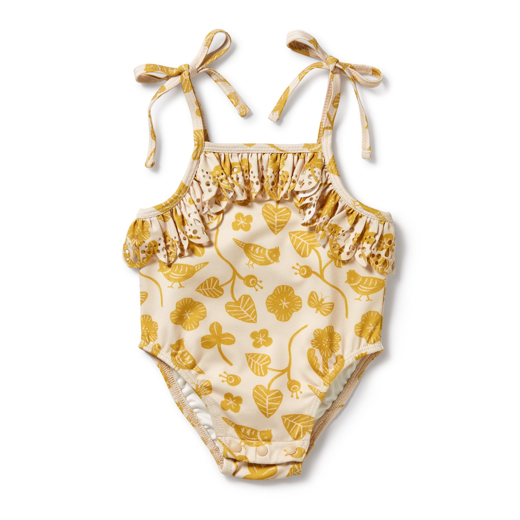 Wilson & Frenchy Goldie Floral Cutwork Swimsuit