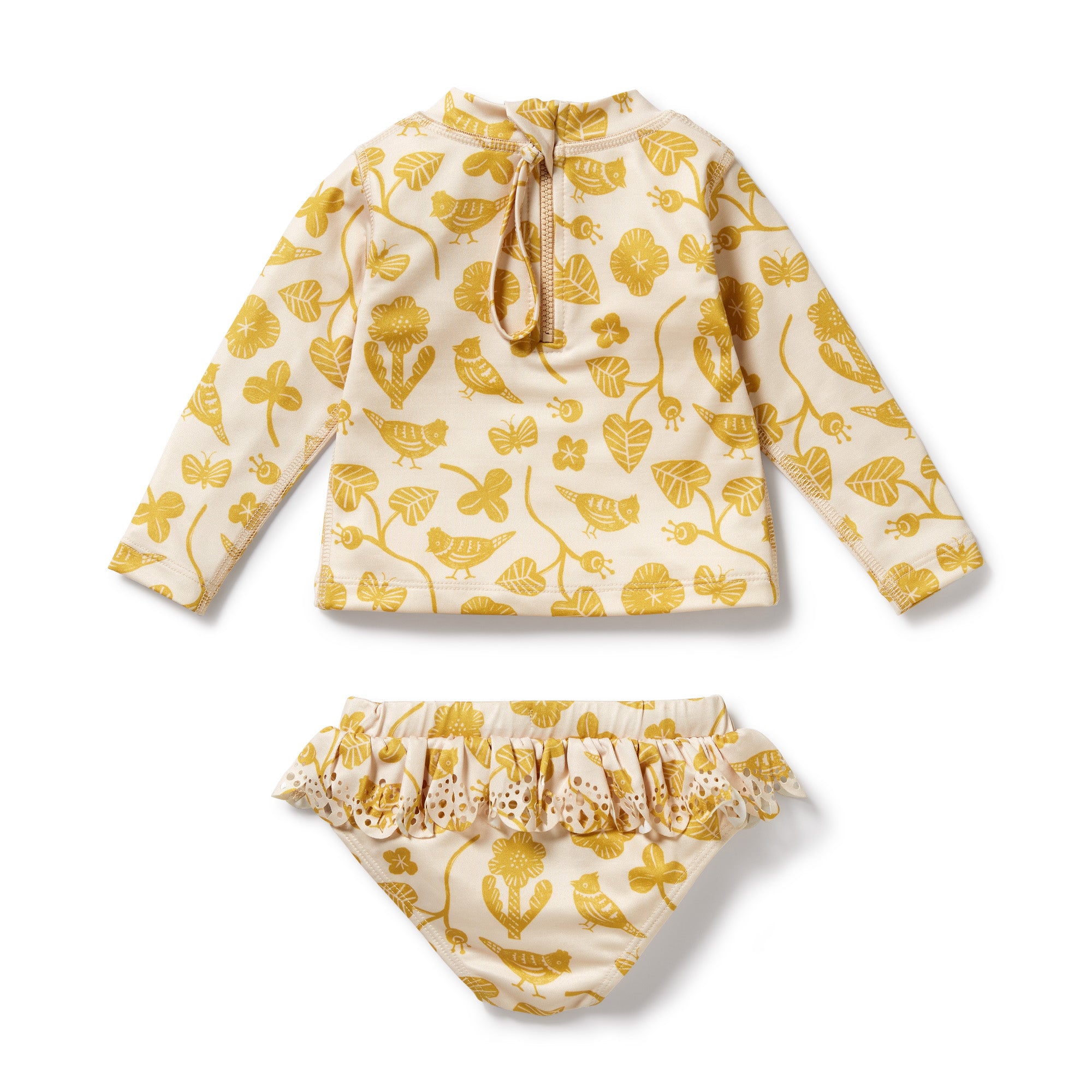 Wilson & Frenchy Goldie Floral Cutwork Rashie Swimset