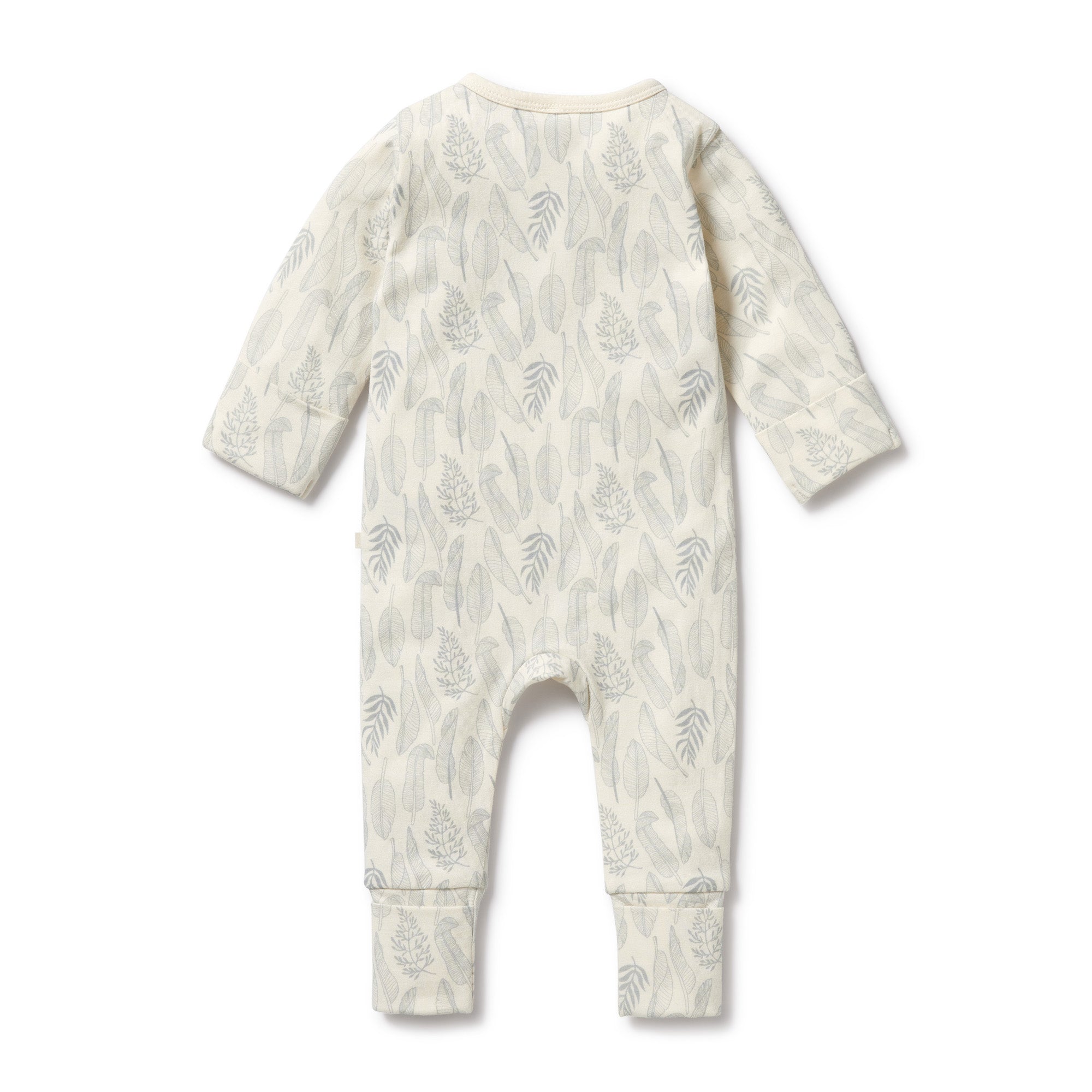 Wilson & Frenchy New Leaf Organic Zipsuit with feet