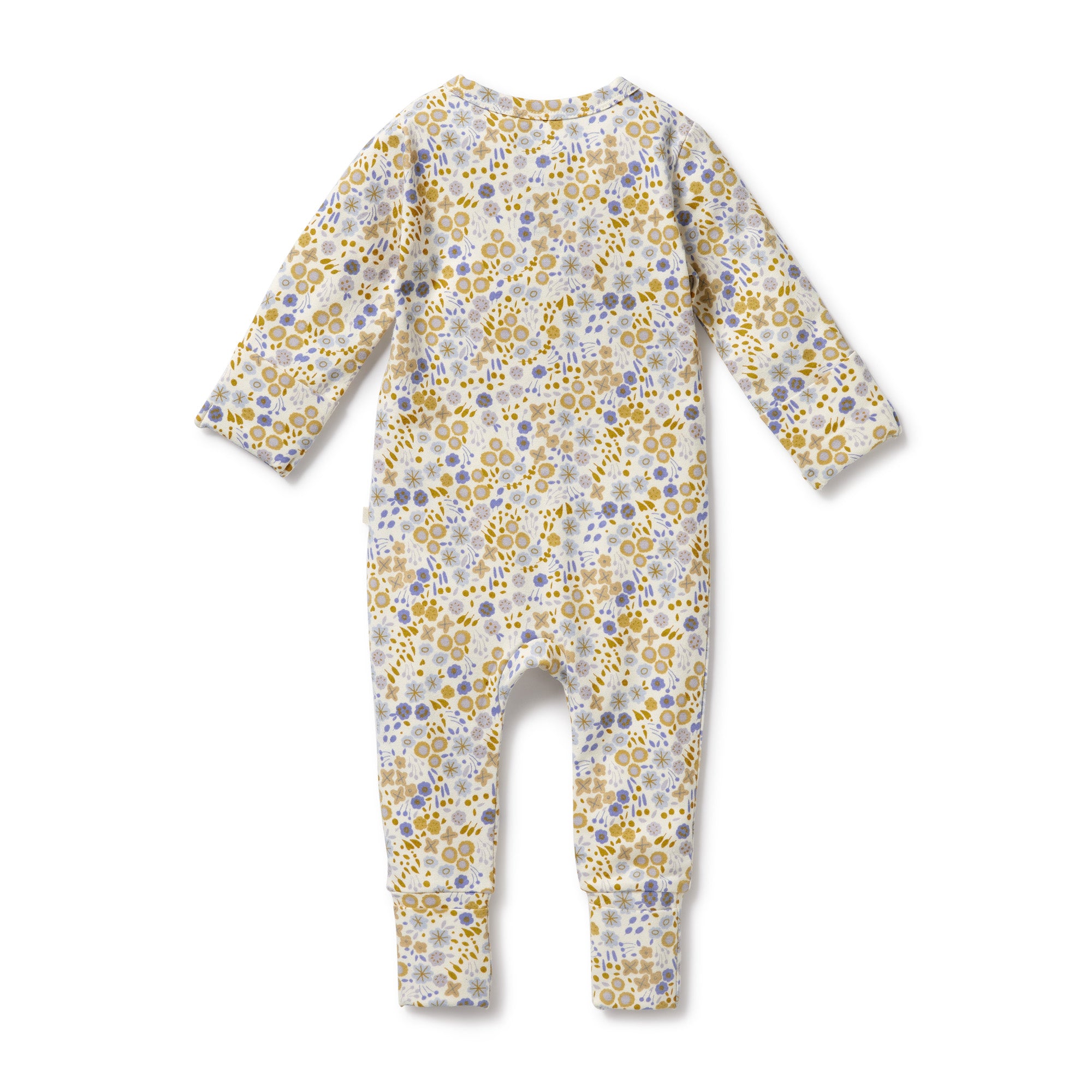 Wilson & Frenchy Little Meadow Organic Zipsuit with feet