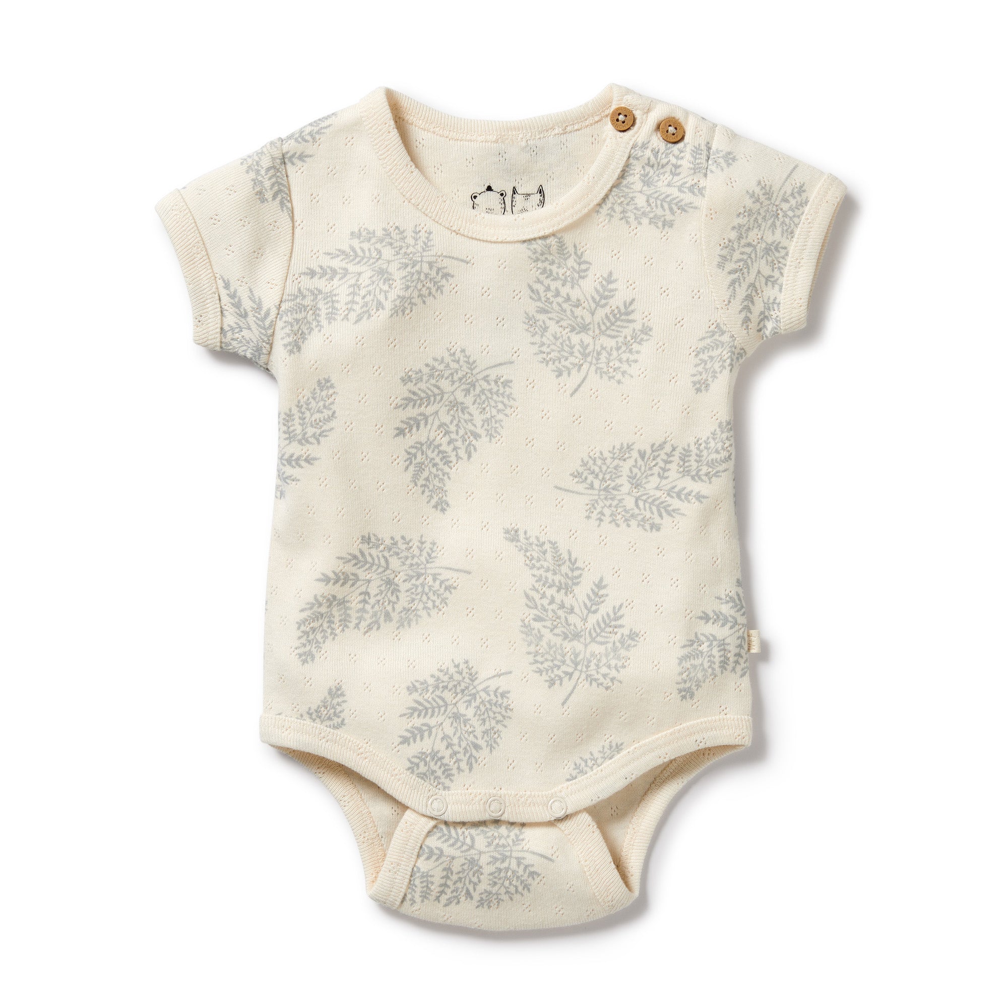 Wilson & Frenchy Forever Ferns Pointelle Bodysuit