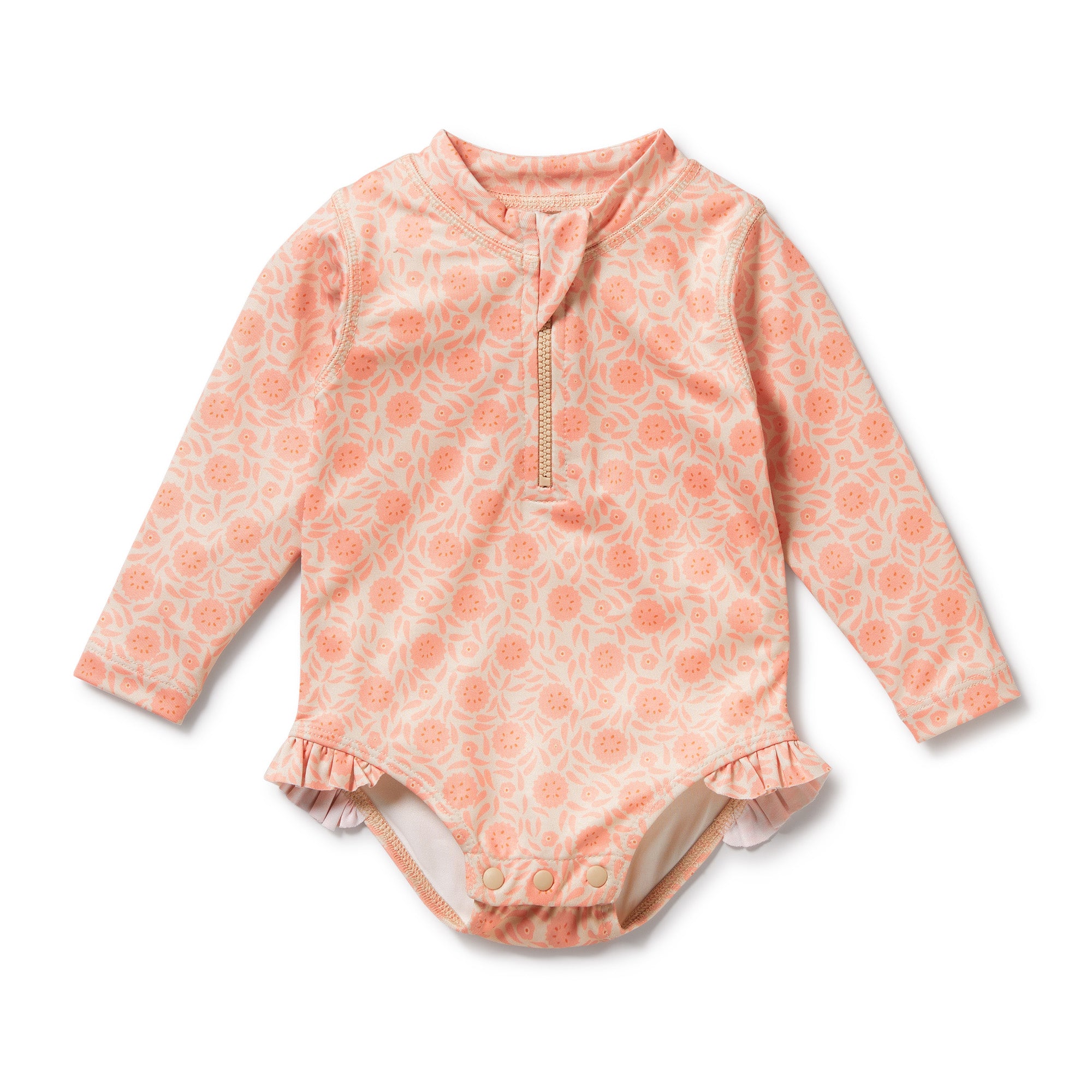 Wilson & Frenchy Amelie Floral Long Sleeve Swimsuit